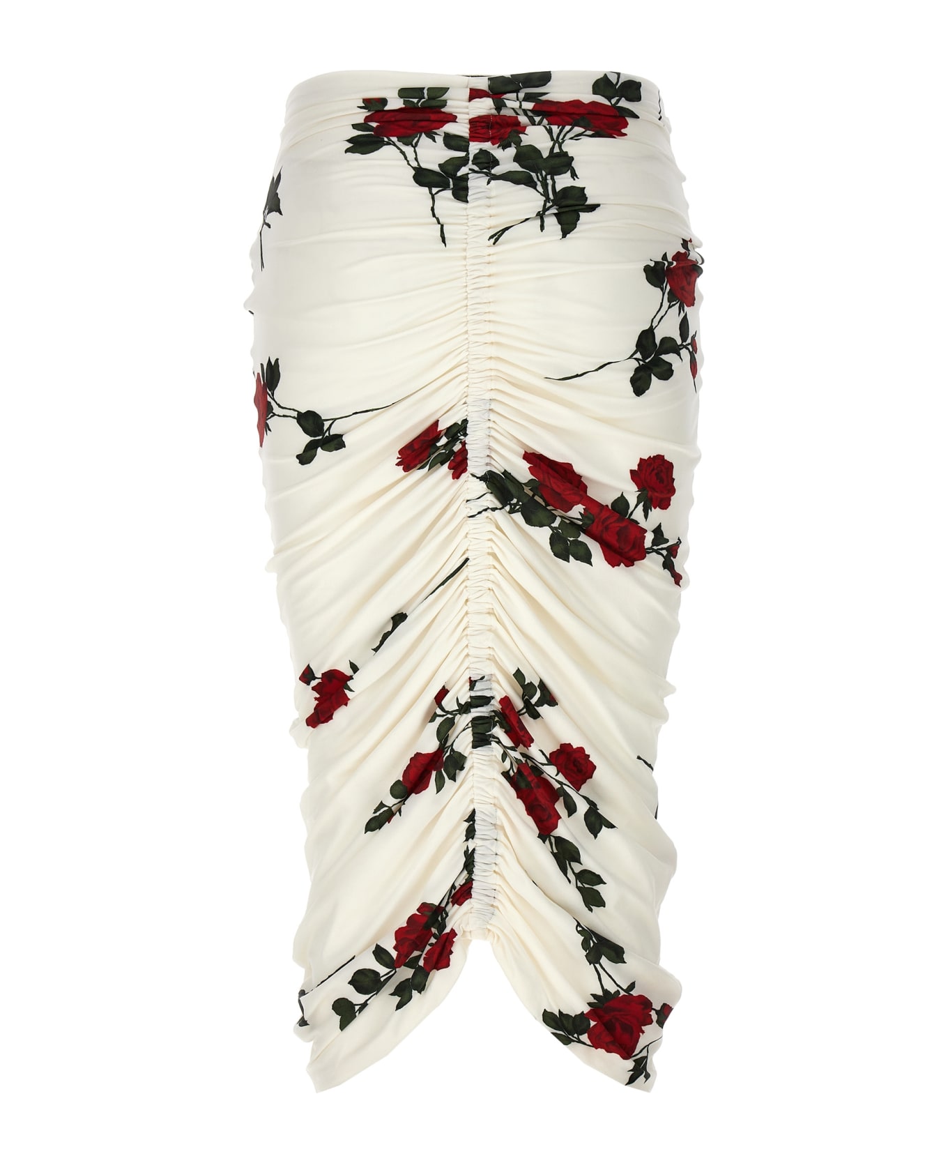 Magda Butrym Floral Print Skirt - White スカート