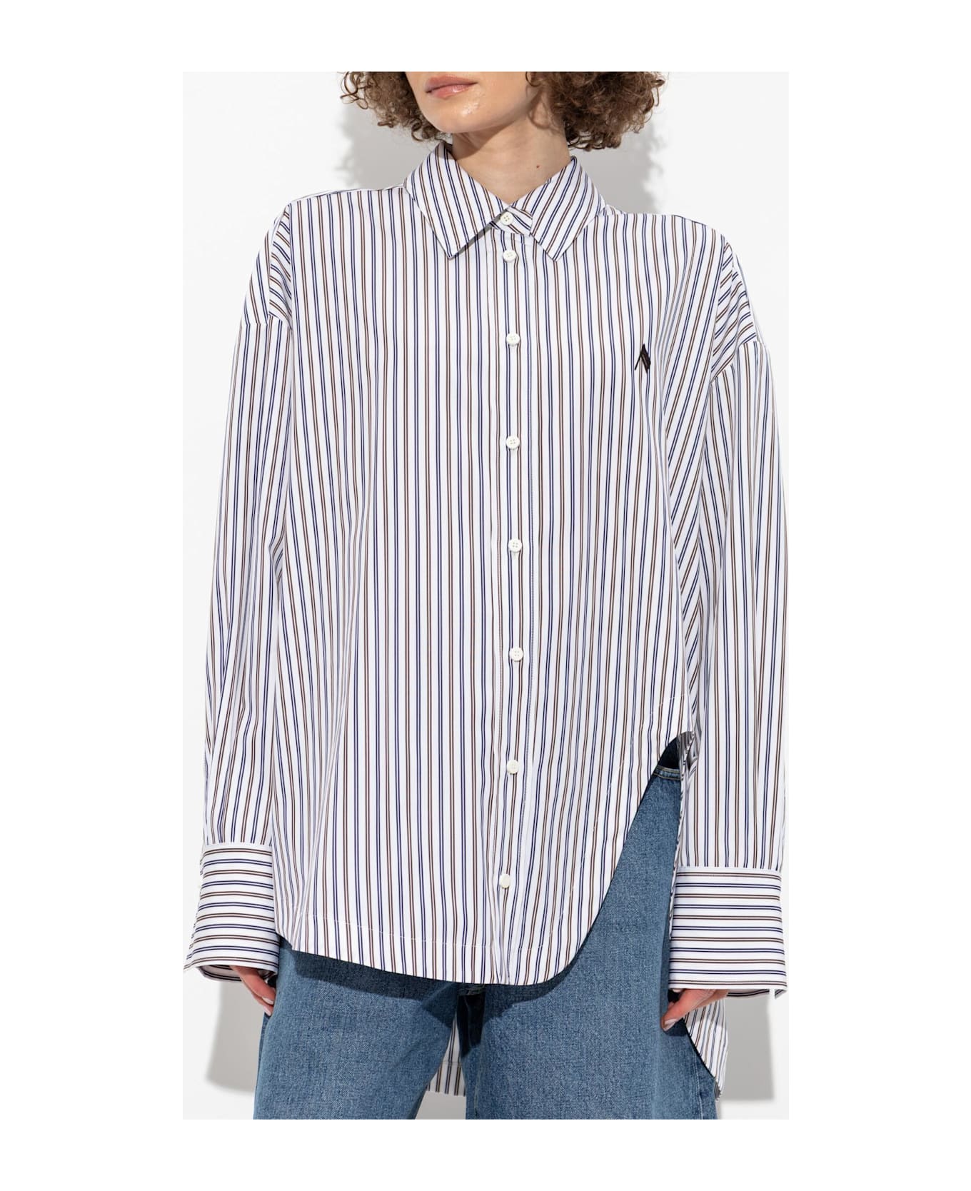 The Attico Shirt With A Striped Pattern - MultiColour