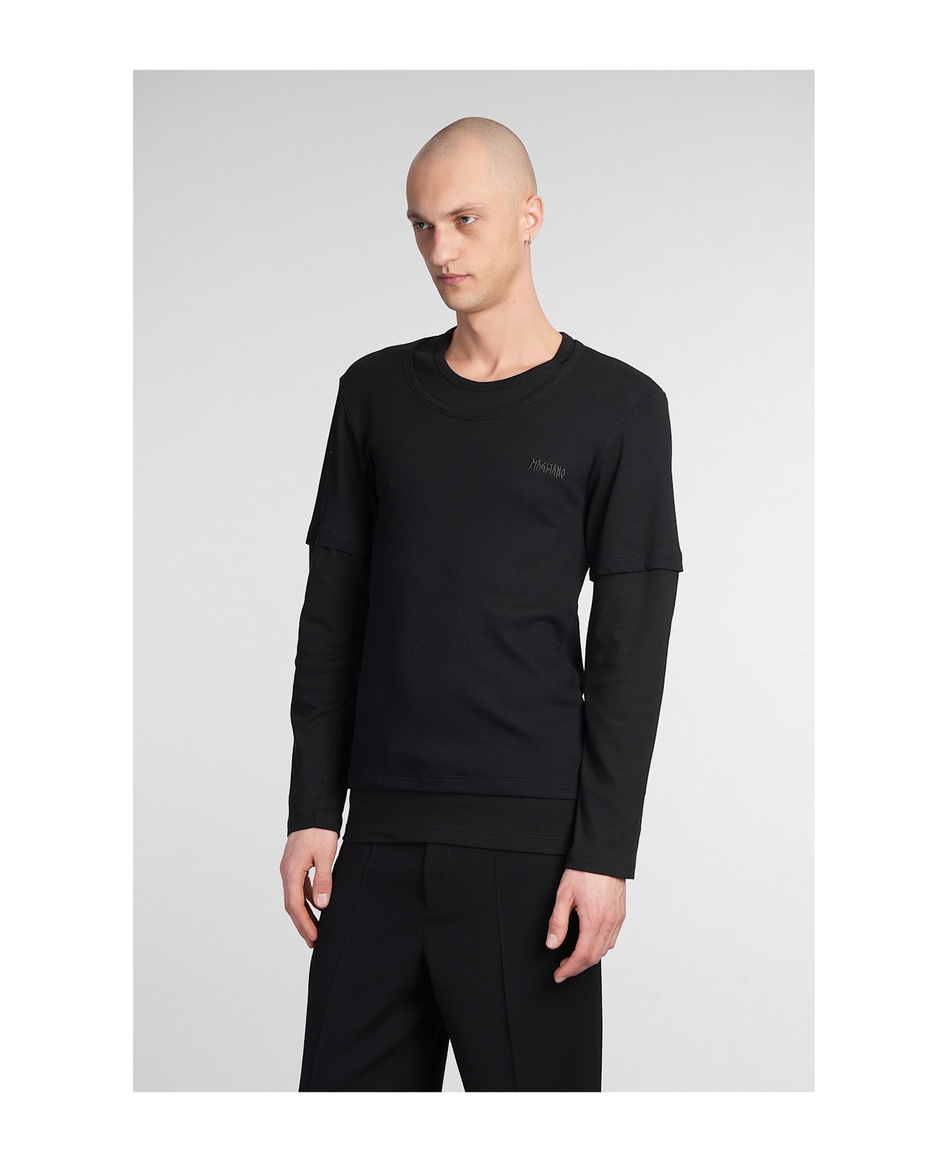 Magliano T-shirt In Black Cotton - black