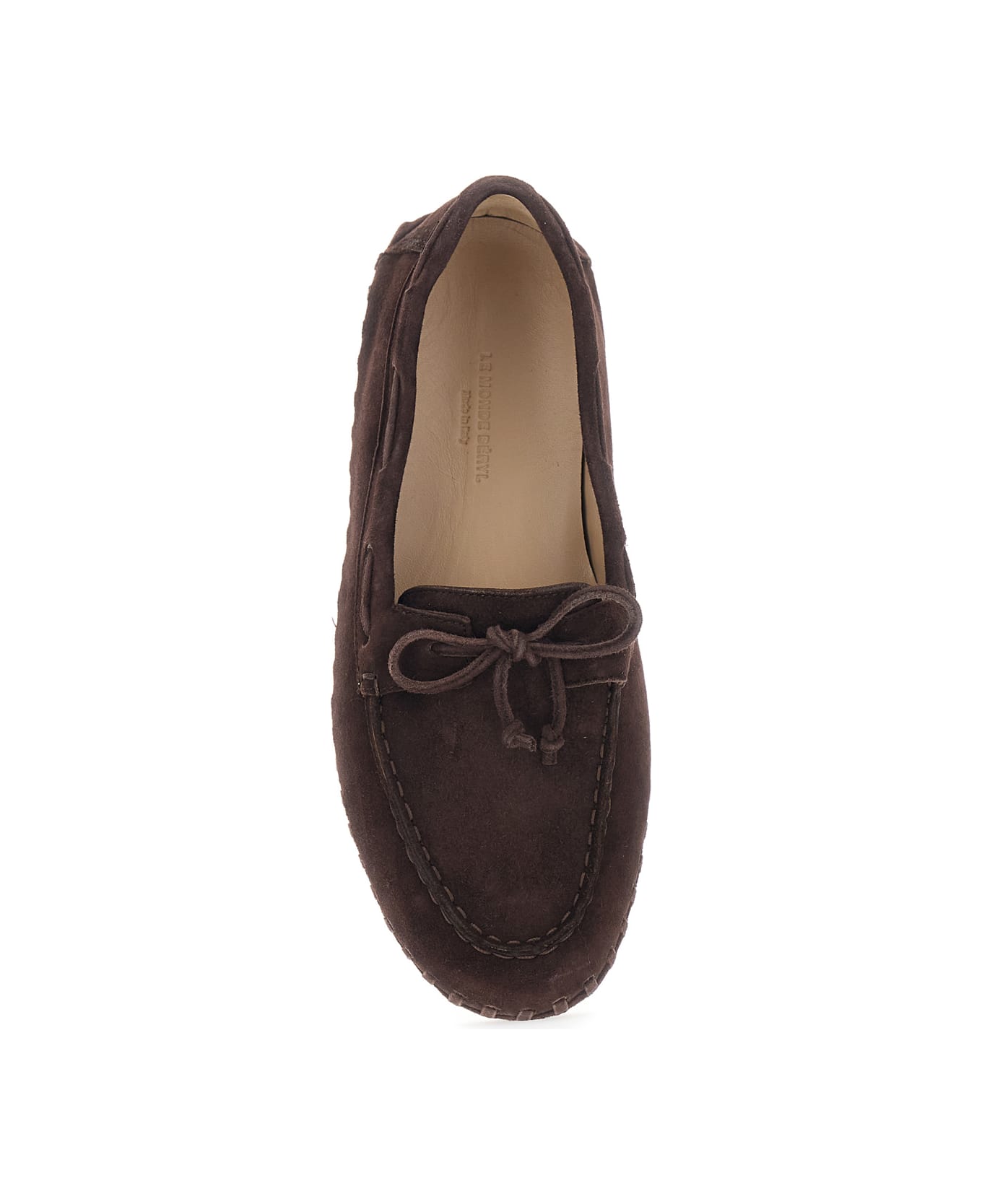Le Monde Beryl Driver Moccasin Woven - Brown フラットシューズ