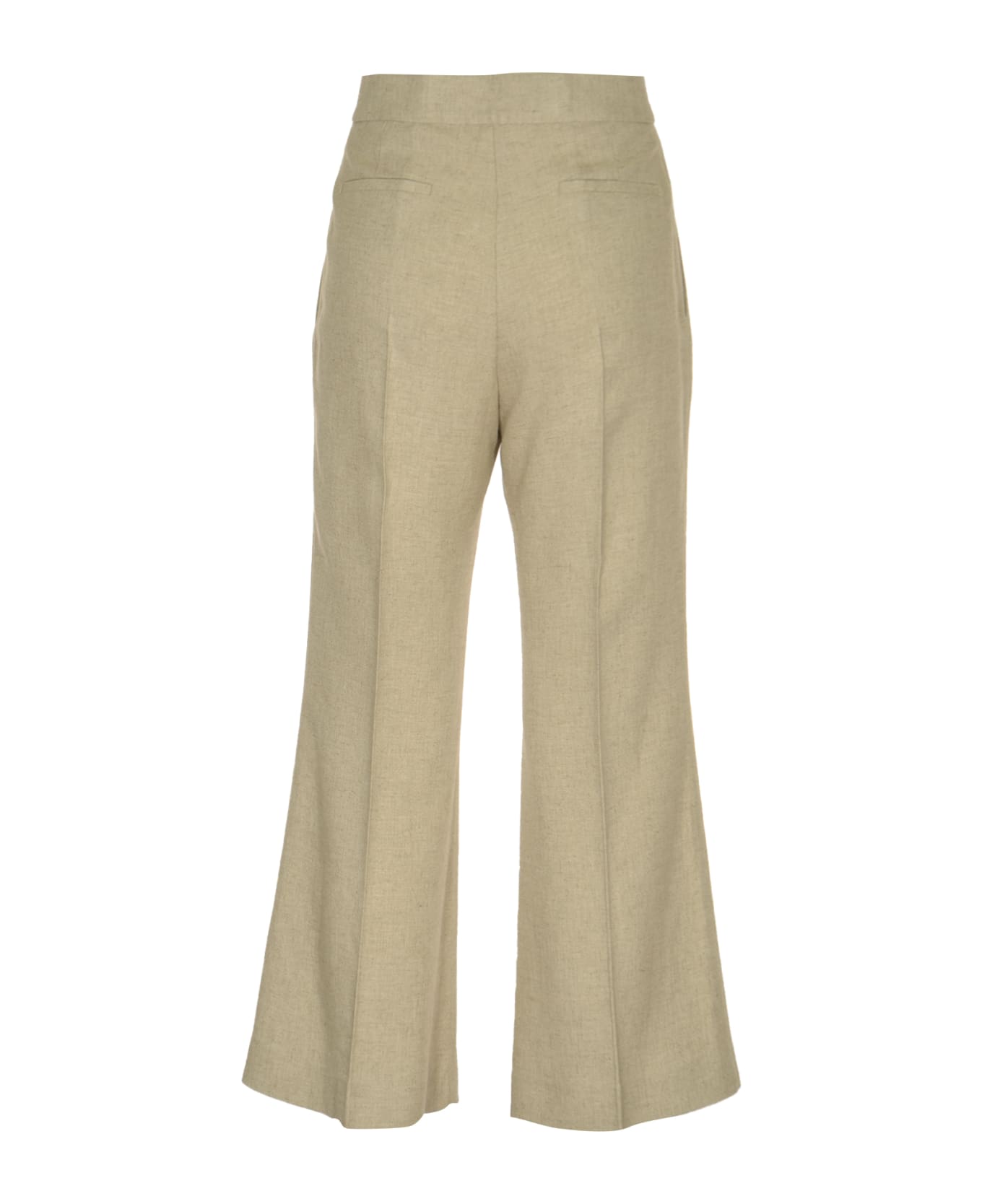 MSGM Classic Concealed Trousers - Beige ボトムス