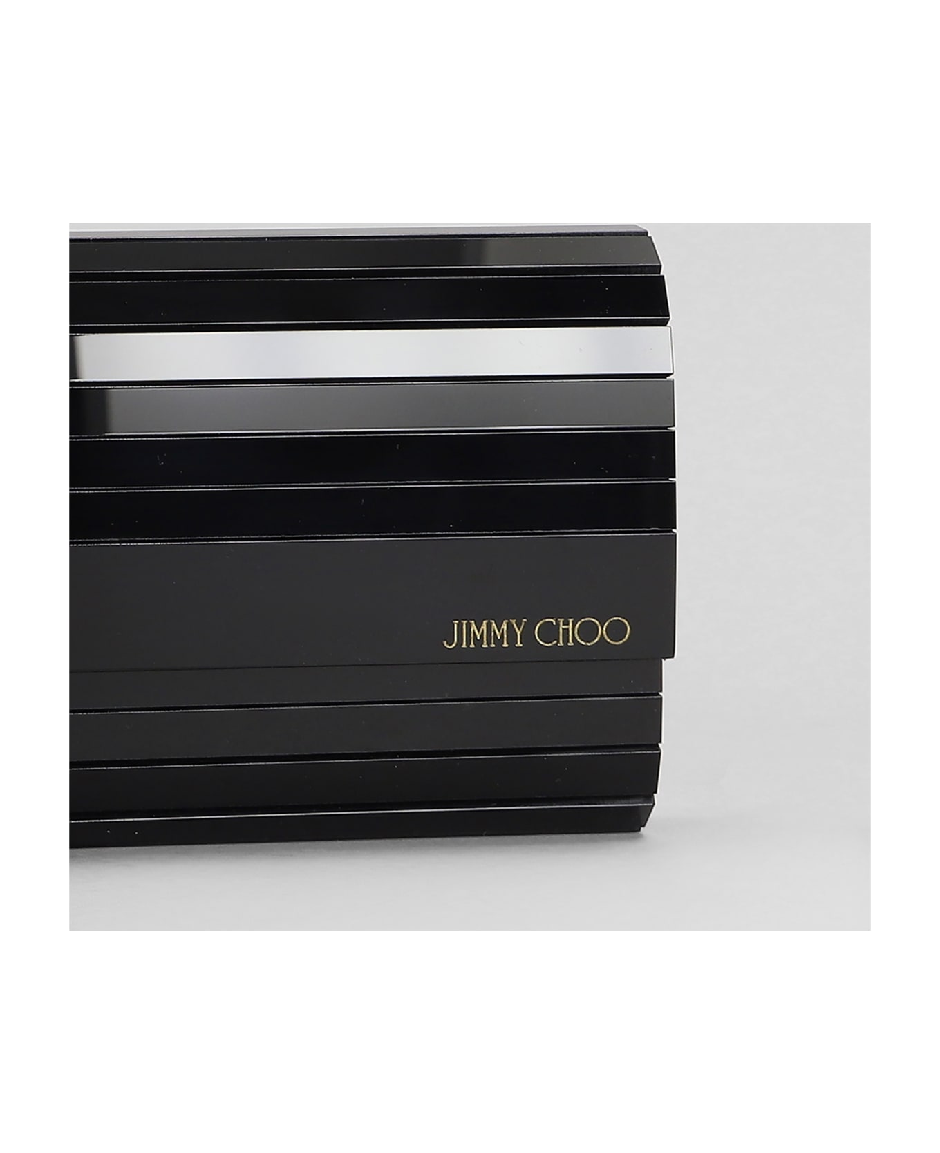 Jimmy Choo Sweetie Clutch In Black Acrylic - black