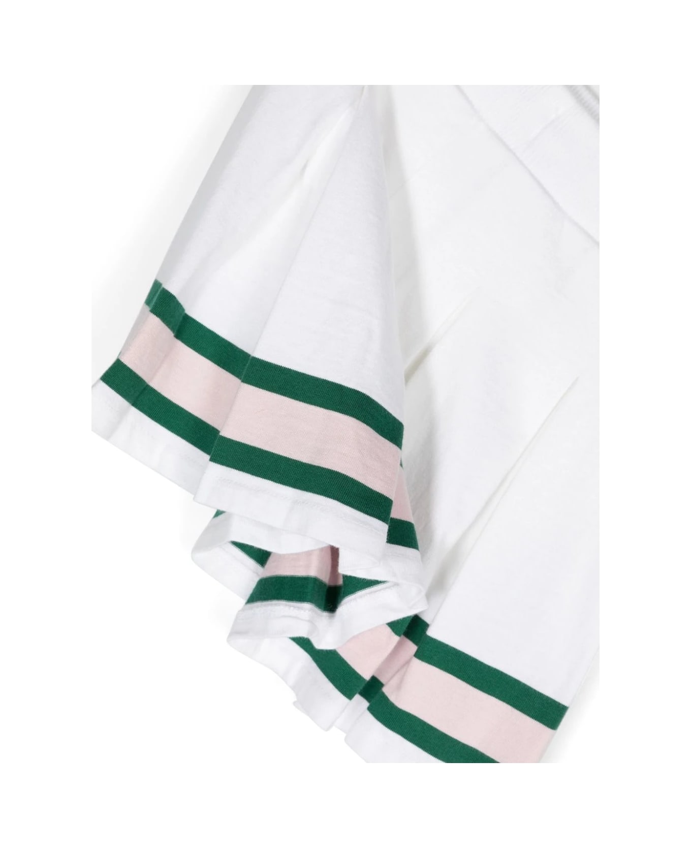 Ralph Lauren White Pleated Mini Skirt With Striped Pattern - White ボトムス