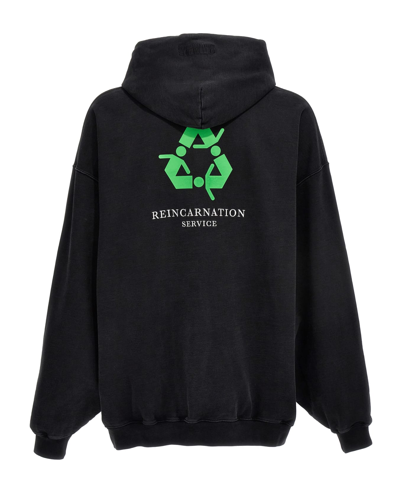 VETEMENTS Not Doing Shit Today Hoodie - Washed Black