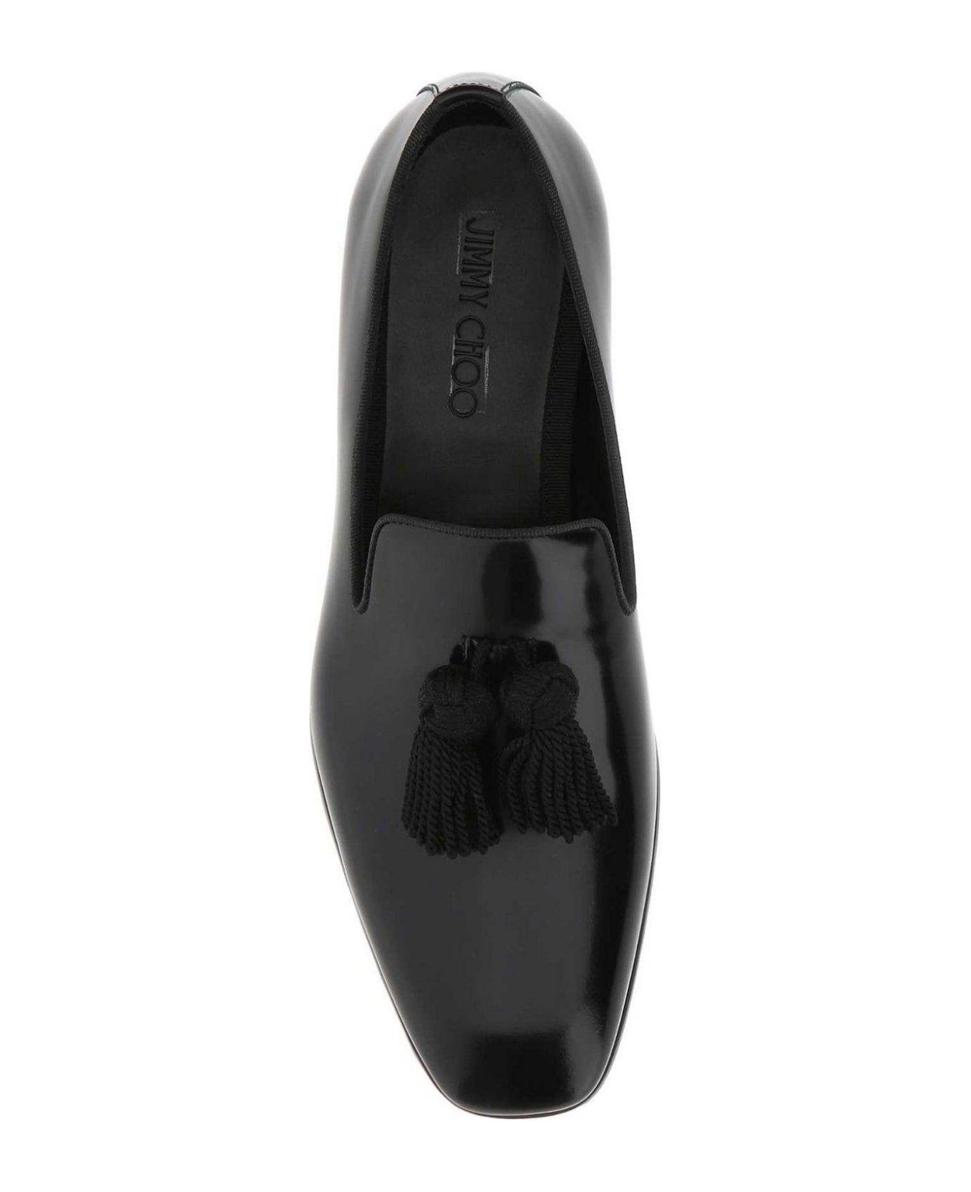Jimmy Choo Foxley Slip-on Loafers - BLACK