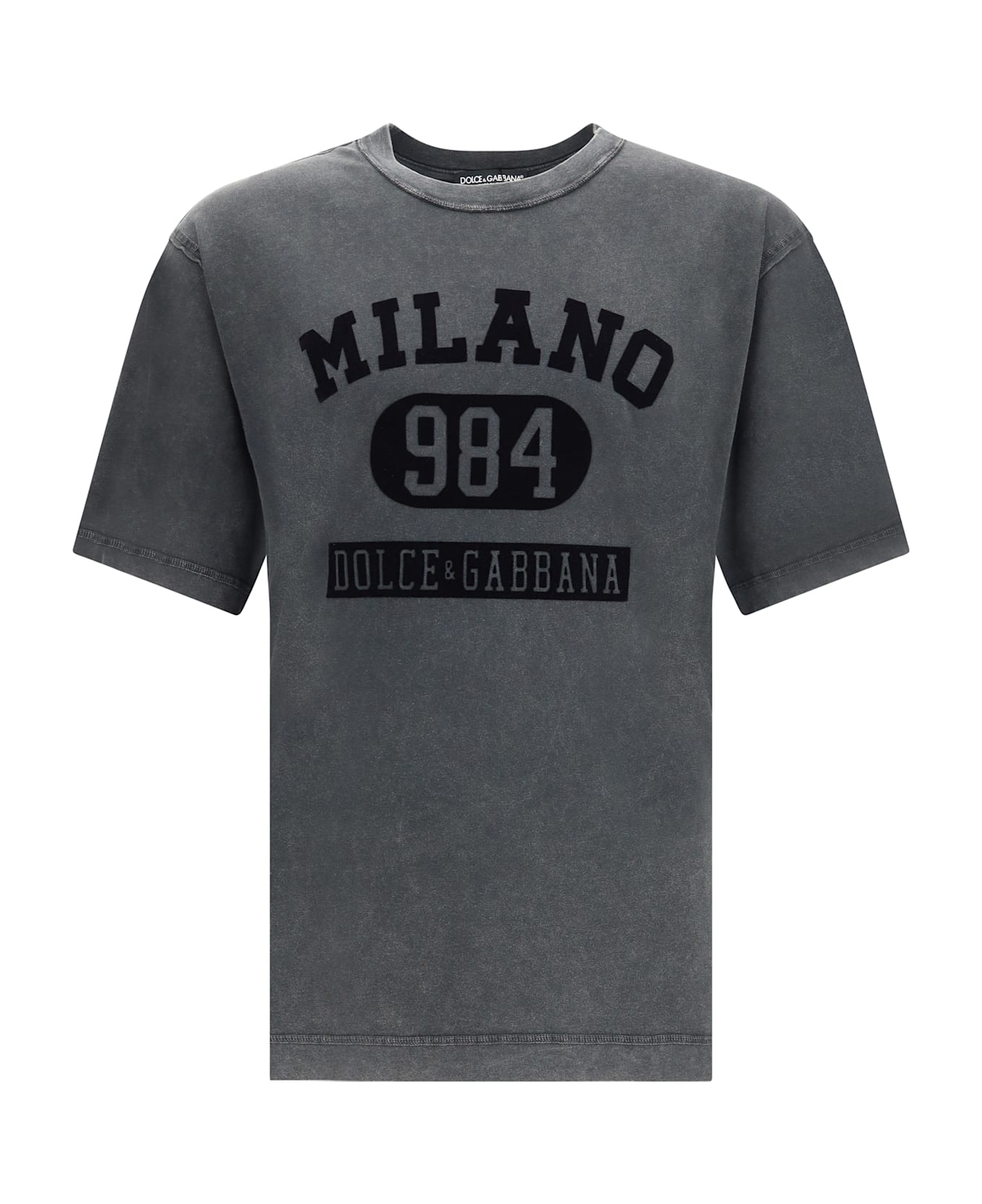 Dolce 
Gabbana Cotton T-shirt With Velvety Logo