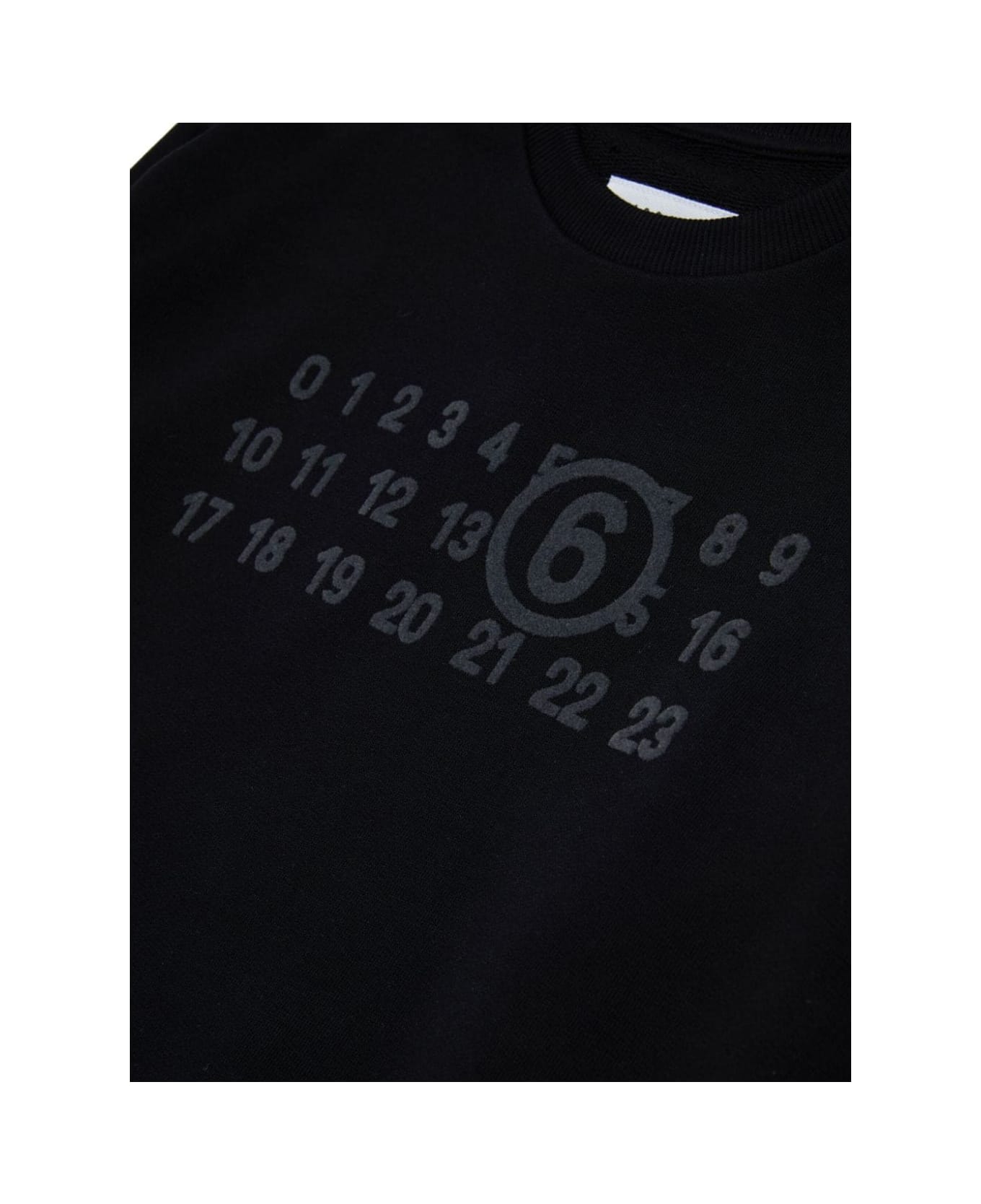 MM6 Maison Margiela Sweatshirt With Logo - Black