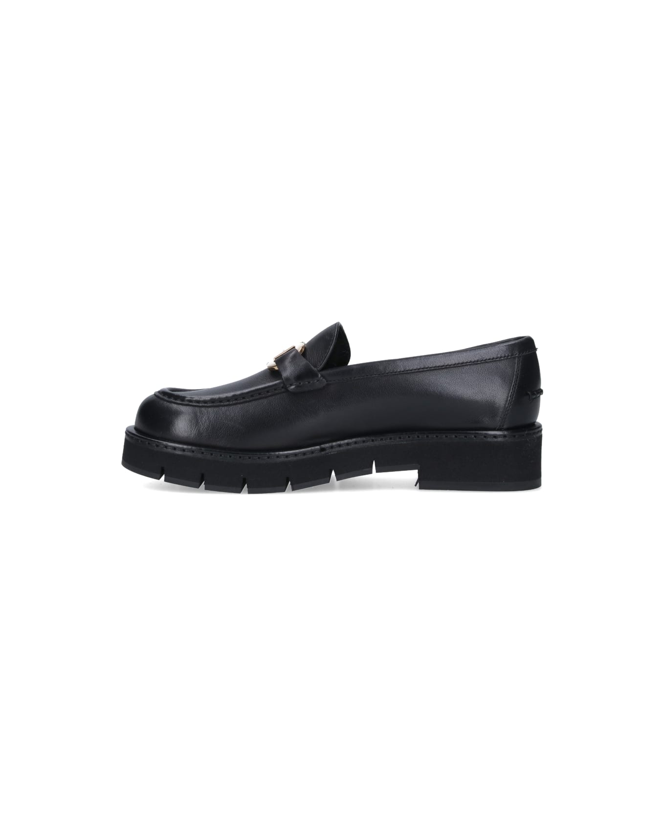 Ferragamo 'gancini' Loafers - Black  