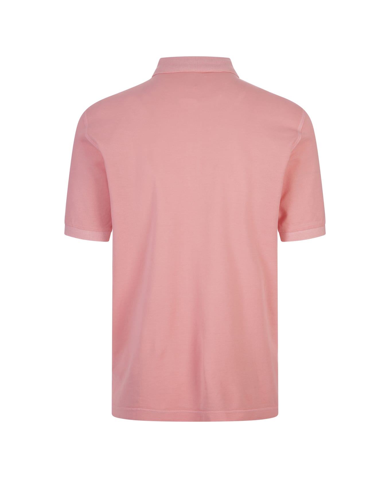 Fedeli Pink Cotton Pique Polo Shirt - Pink
