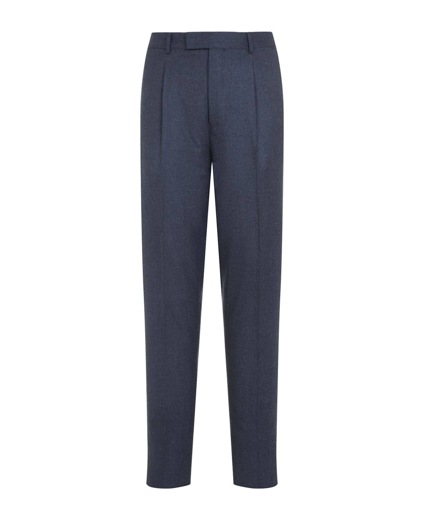 Zegna Flannel Pants - Blue Medio Unito