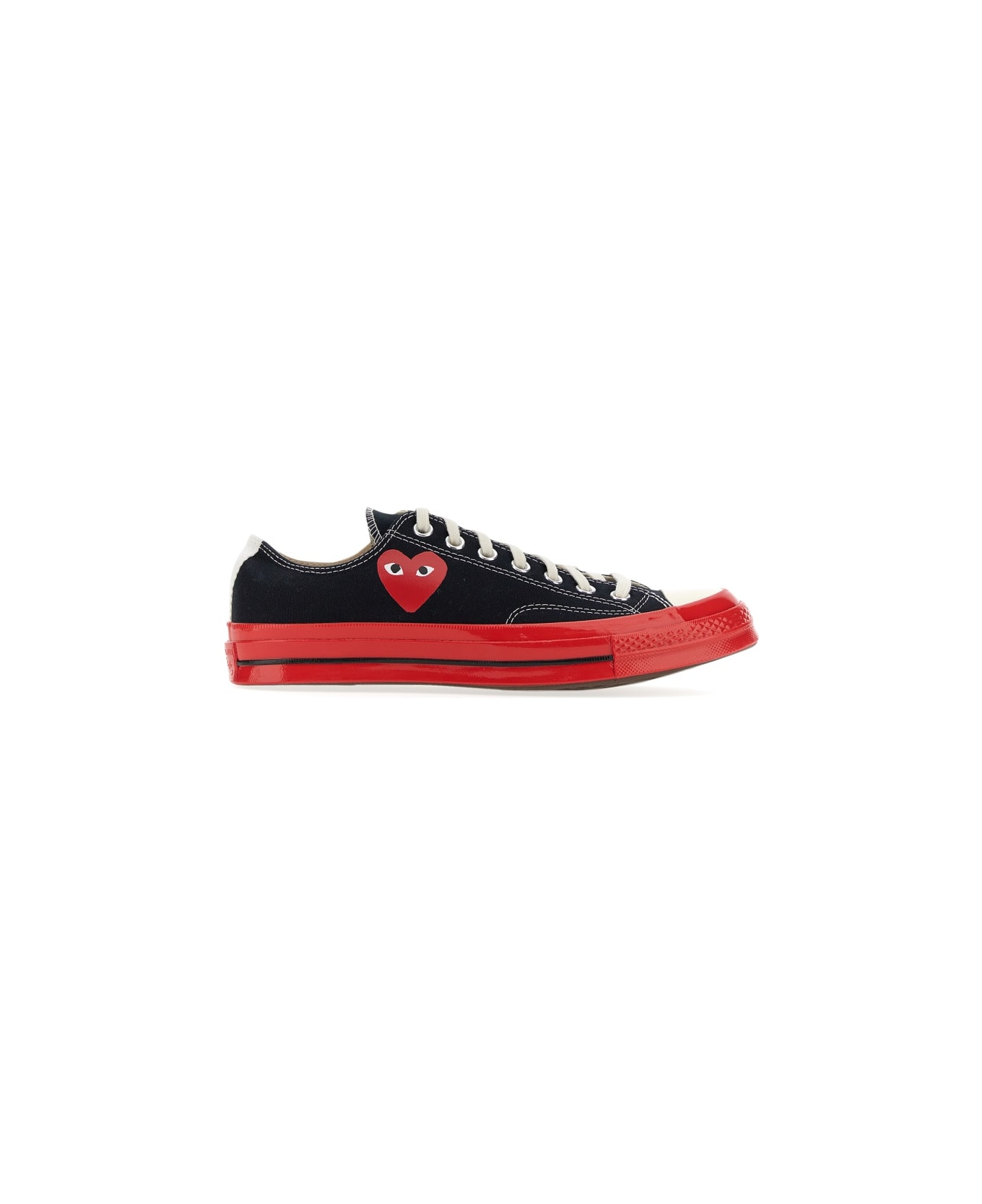 Comme des Garçons Play Heart Print Sneaker - BLACK