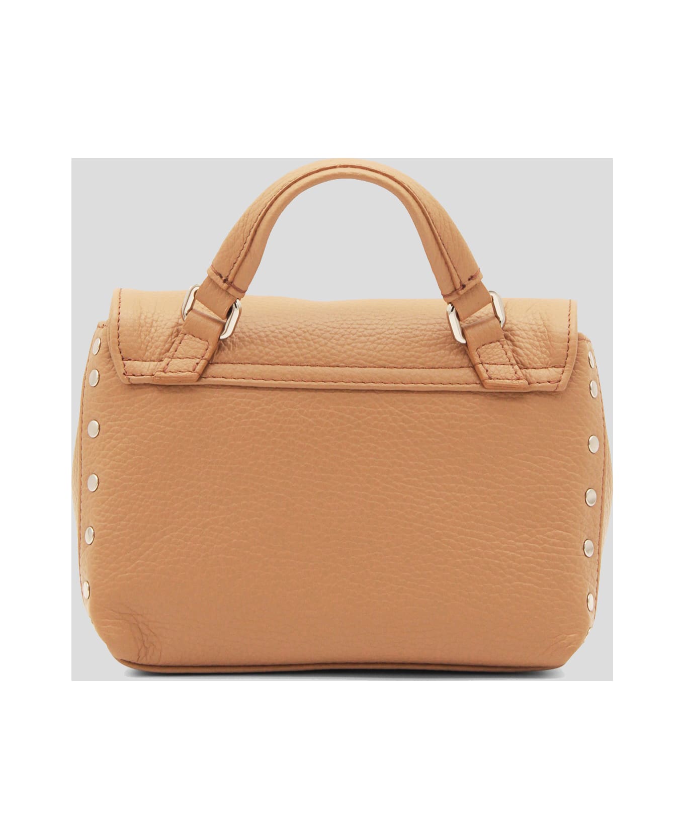Zanellato Cappuccino Leather Postina Baby Top Handle Bag - BROWN CANTUCCI