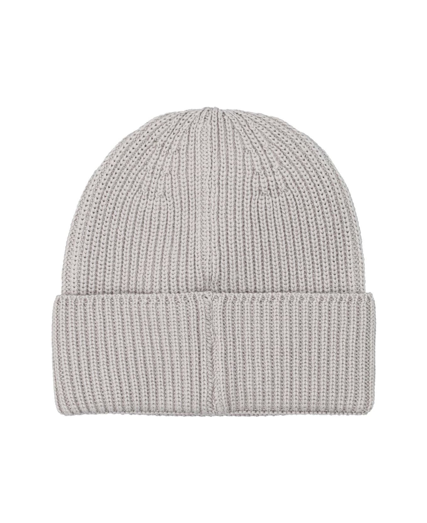 MSGM Logo Embroidered Knitted Beanie