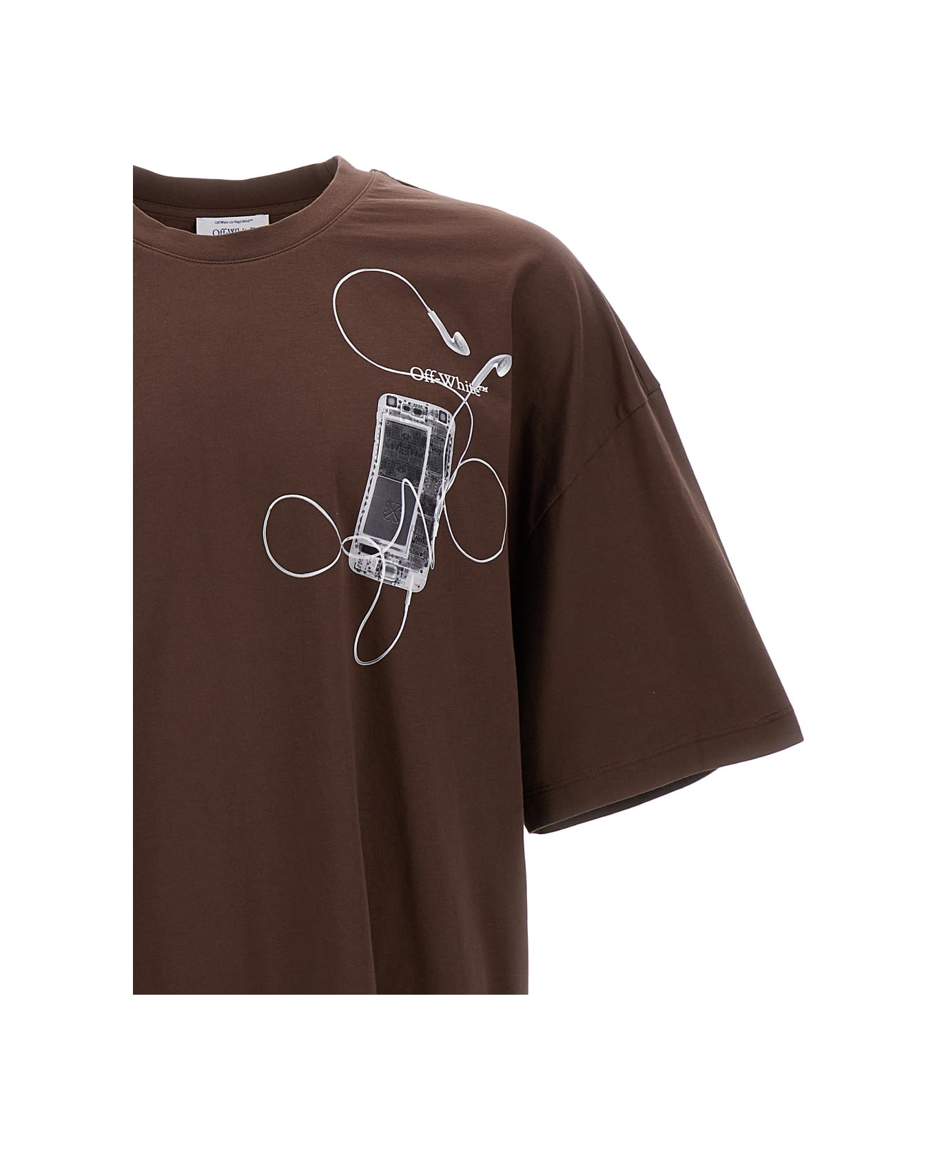 Off-White 'scan Arrow' T-shirt - Brown