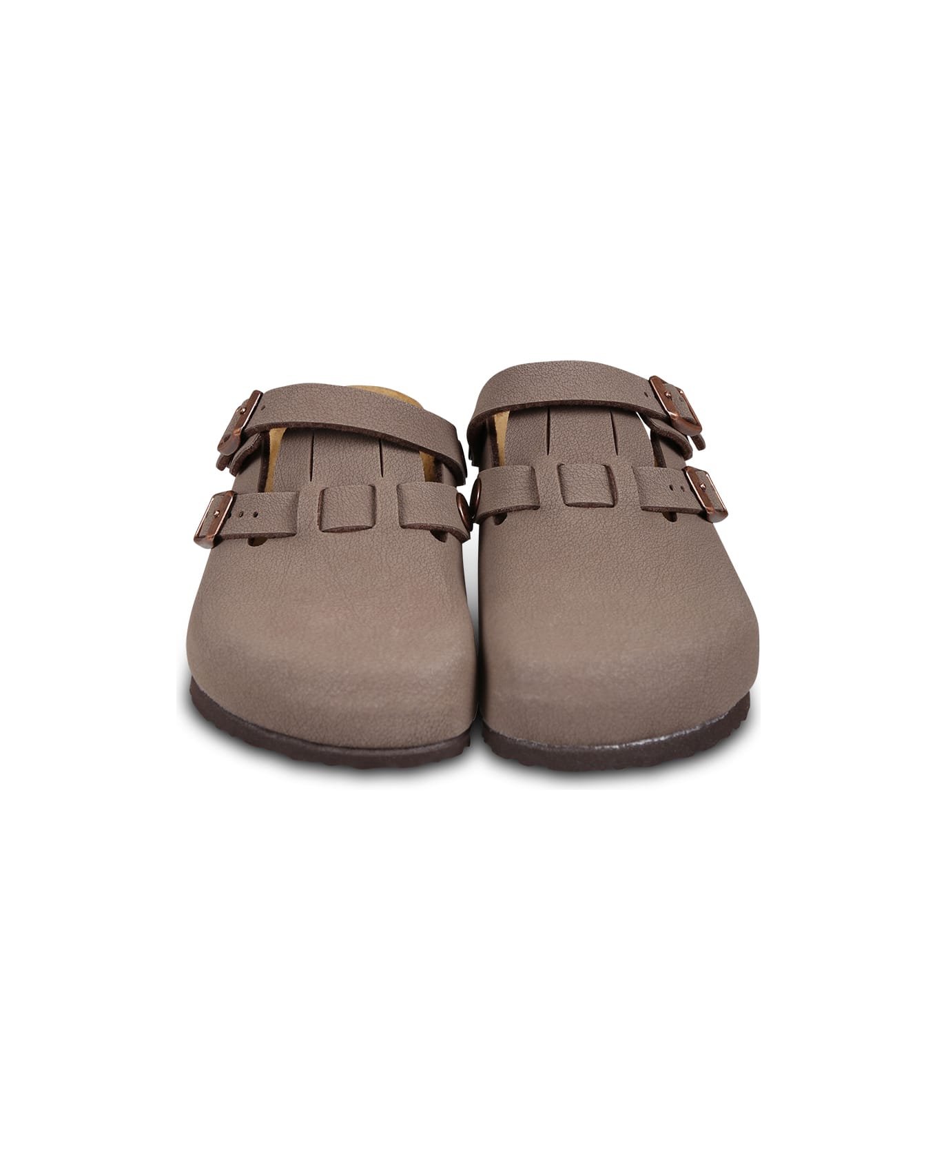 Birkenstock Brown Kay Sabot For Kids With Logo - Mocha