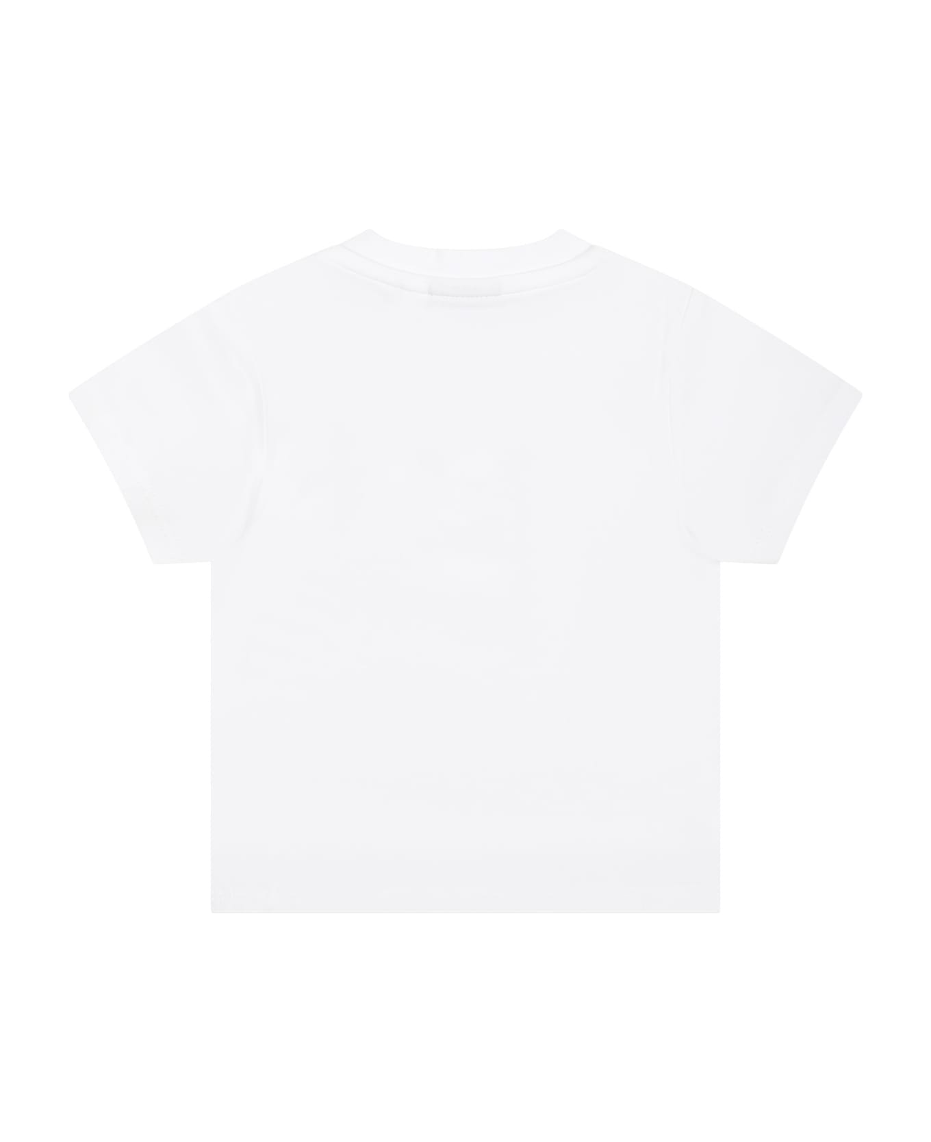 Hugo Boss White T-shirt For Baby Boy With Logo - White