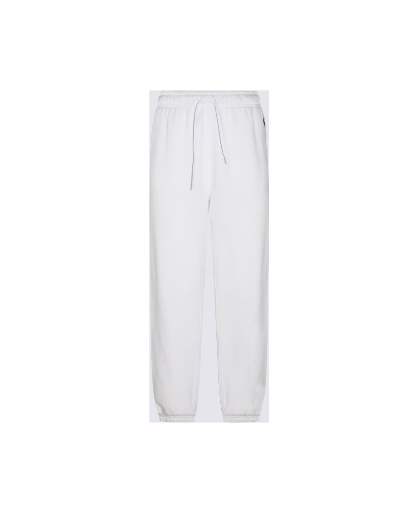 Polo Ralph Lauren White And Blue Cotton Blend Track Pants - White