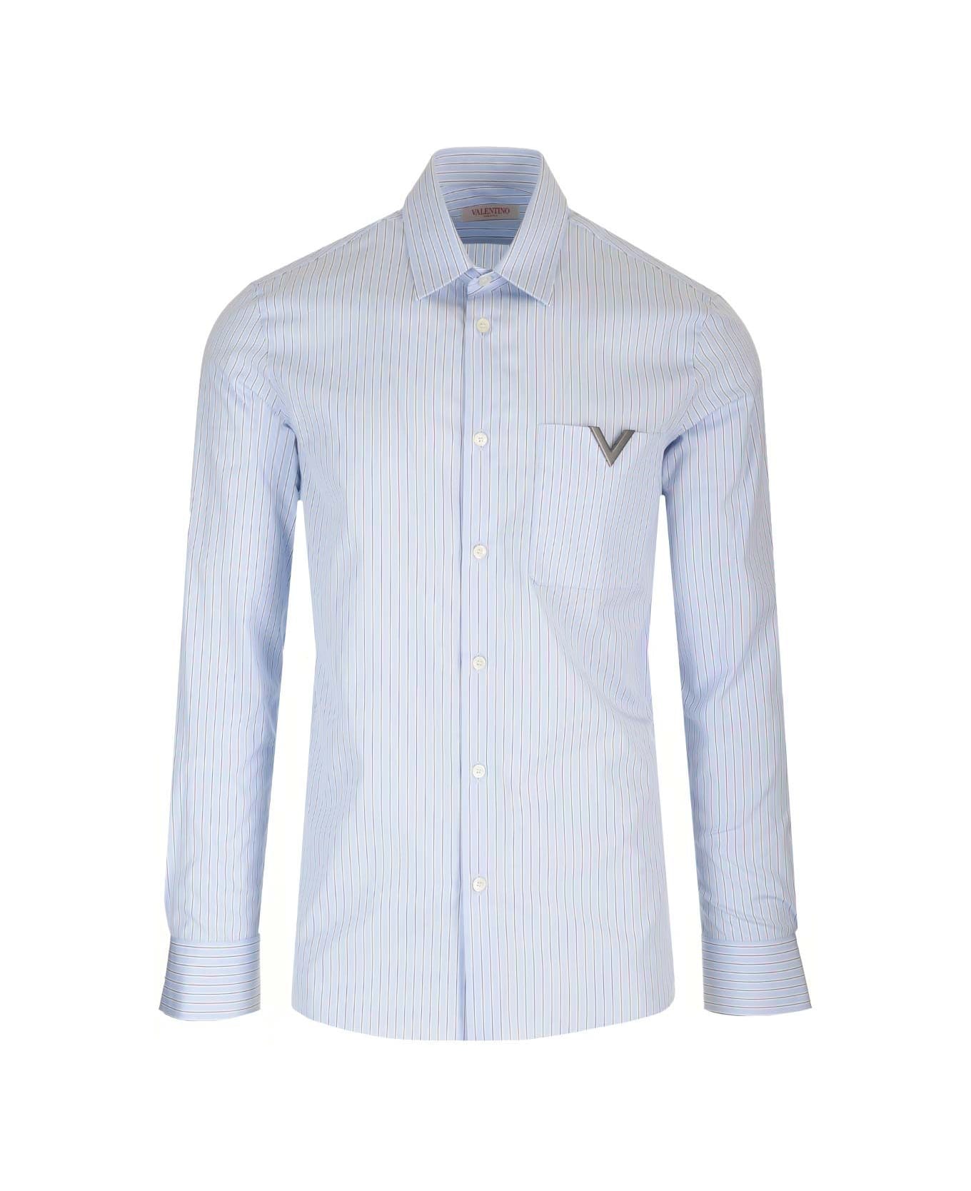 Valentino Shirt With V Detail - White