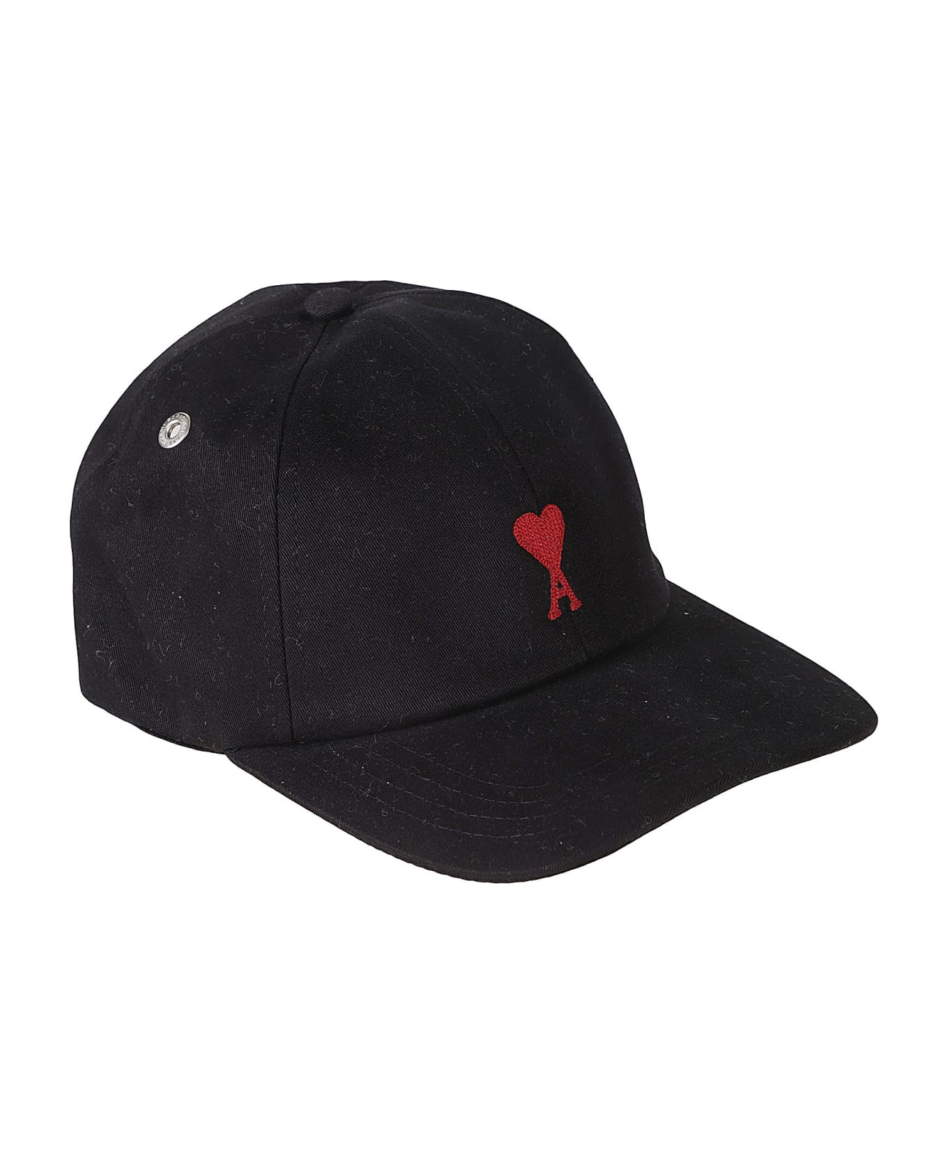 Ami Alexandre Mattiussi Logo Embroidered Baseball Cap - Black