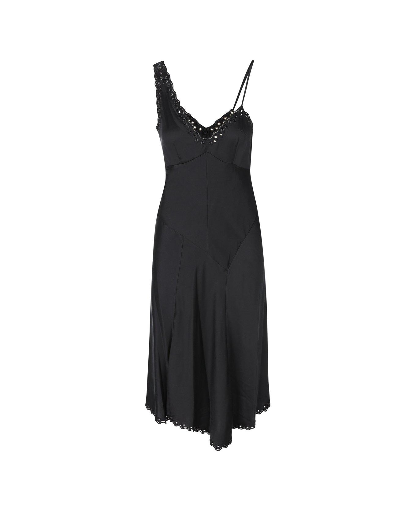 Isabel Marant Ayrich Asymmetric Dress - Black ワンピース＆ドレス