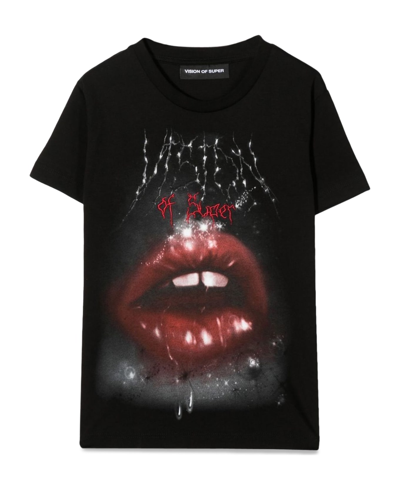 Vision of Super Rock Mouth Print - NERO