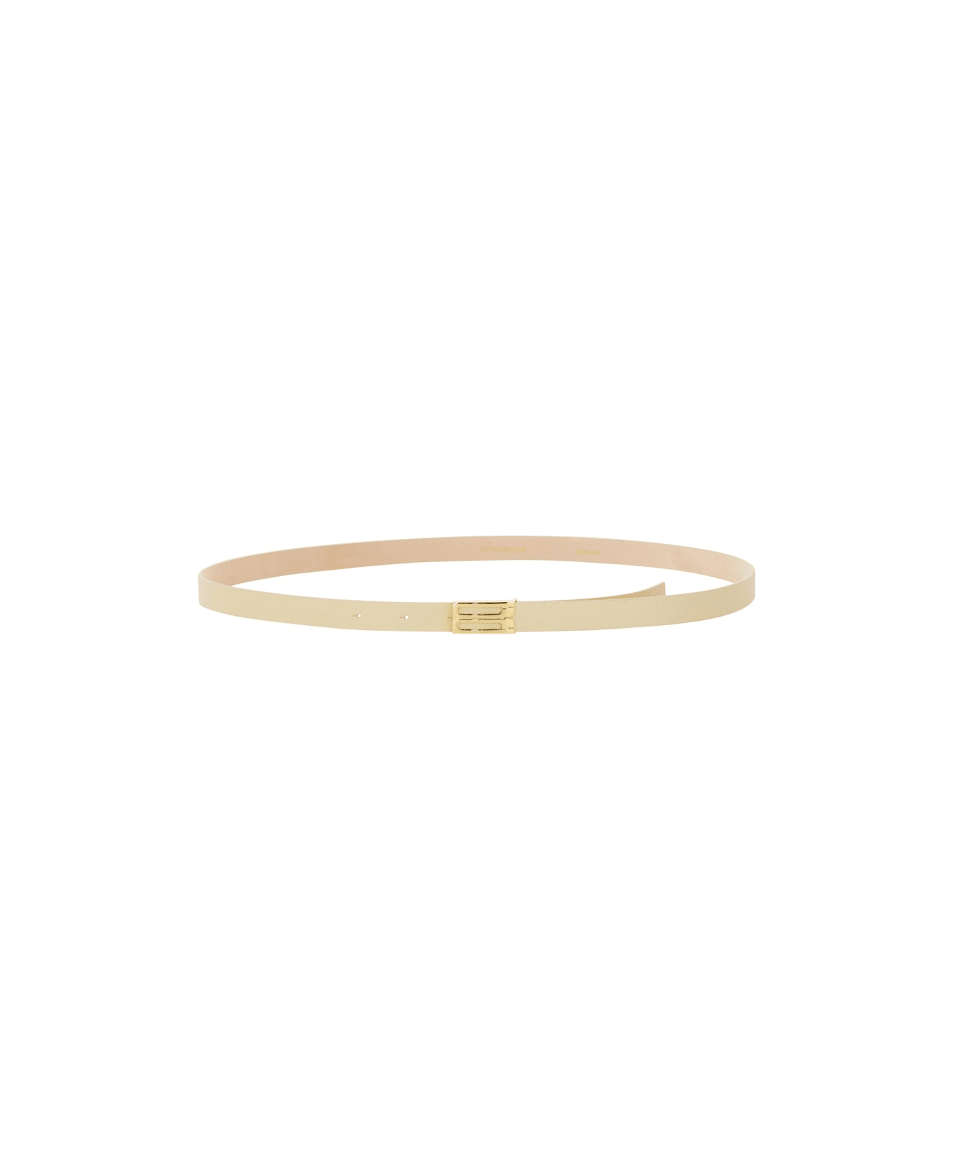 Victoria Beckham Leather Belt - IVORY