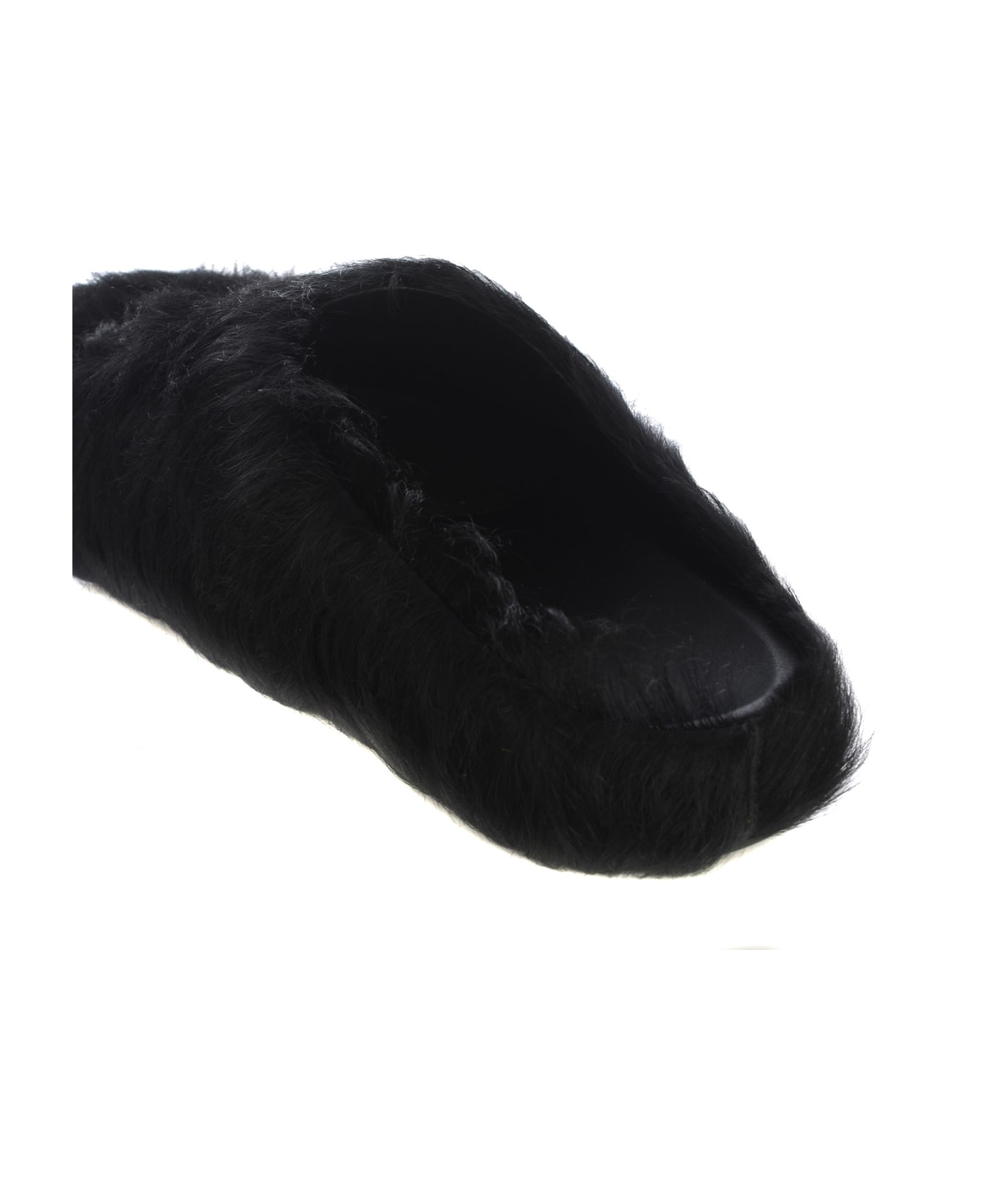 Marni Fussbett Slip-on Flat Mules - Black