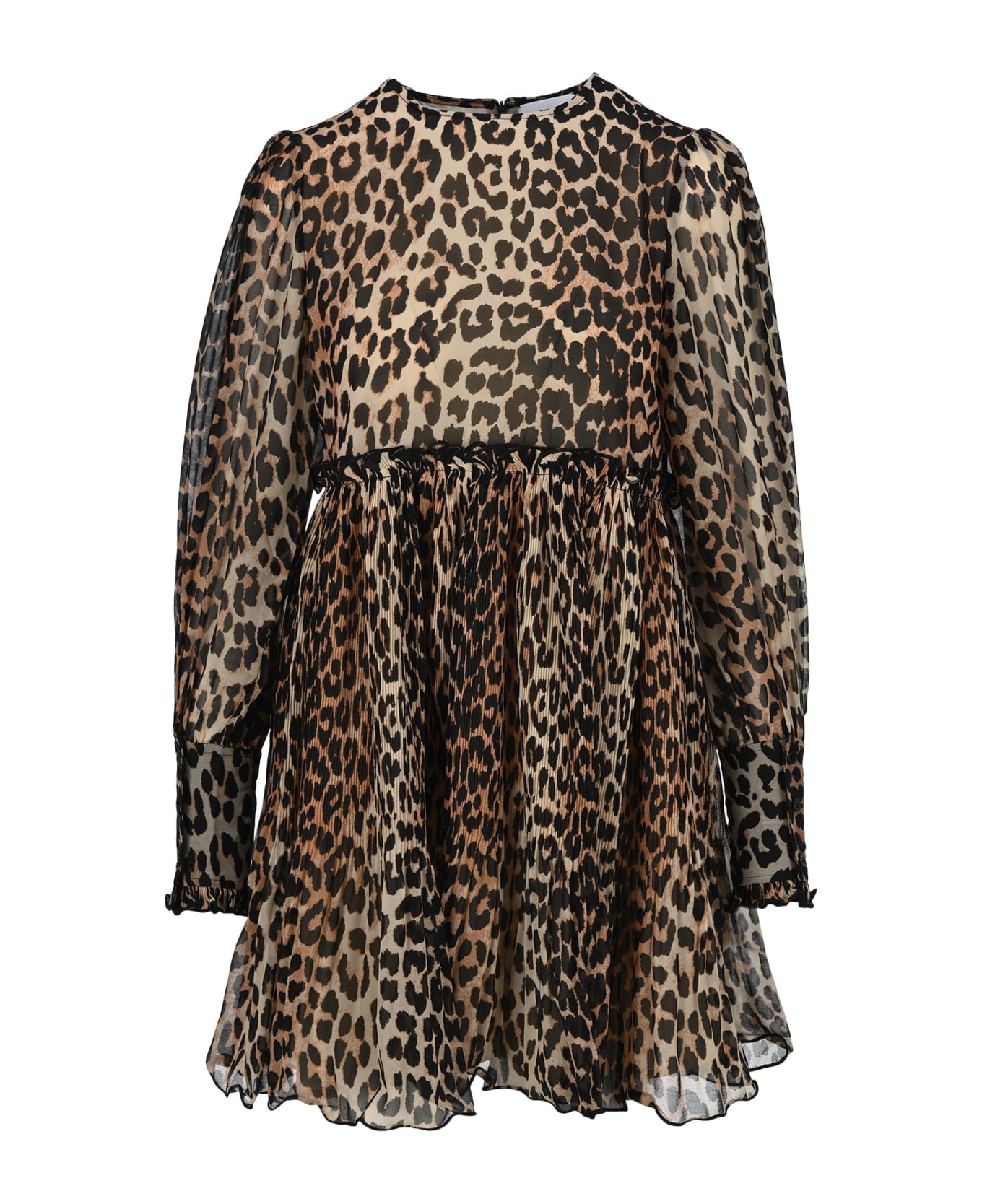 Ganni Leopard Print Mini Dress | italist