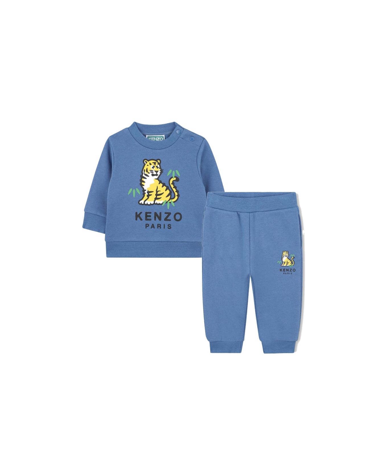 Kenzo Jersey Set With Pants - BLUE