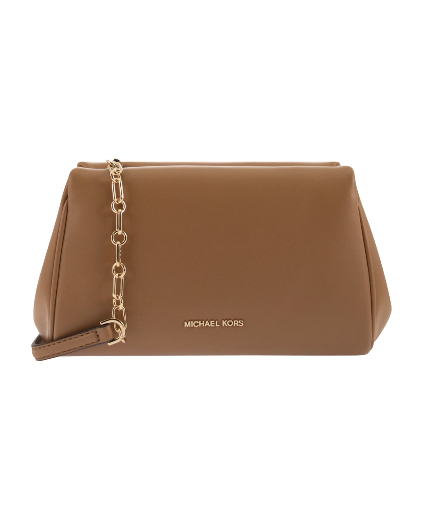 Michael Kors Belle Shoulder Bag In Leather Color Leather - Brown