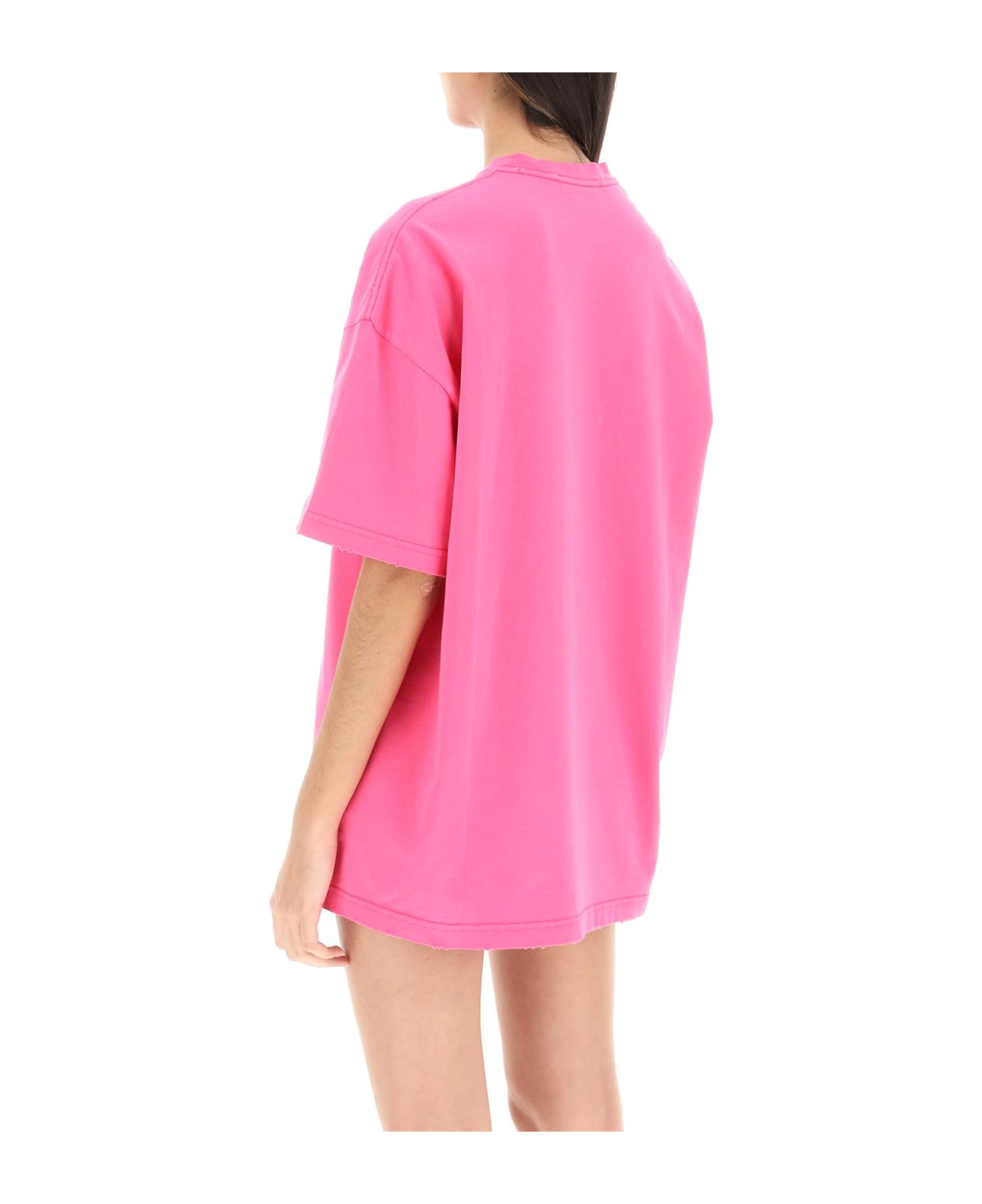 Versace Logo Cotton T-shirt - Pink