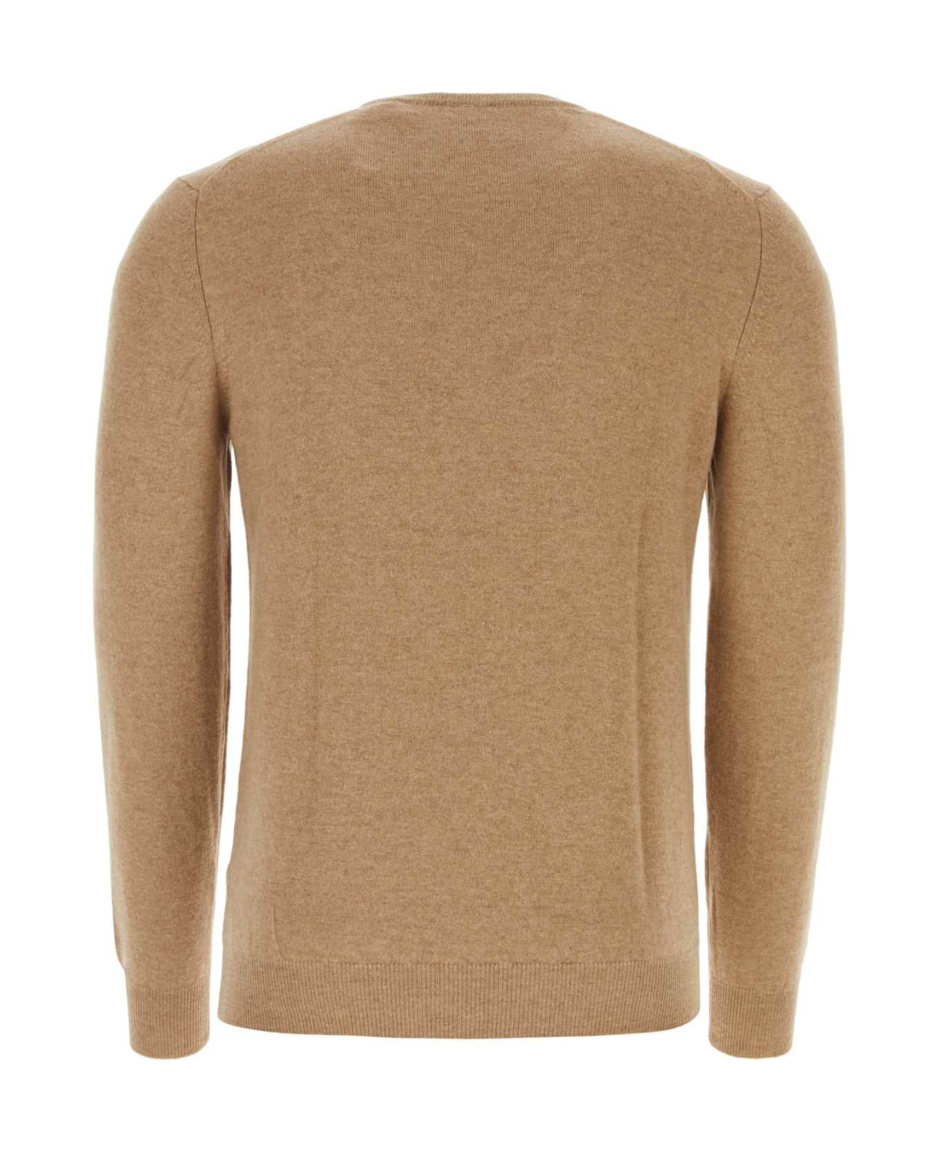 Fedeli Camel Cashmere Sweater - NATURALE