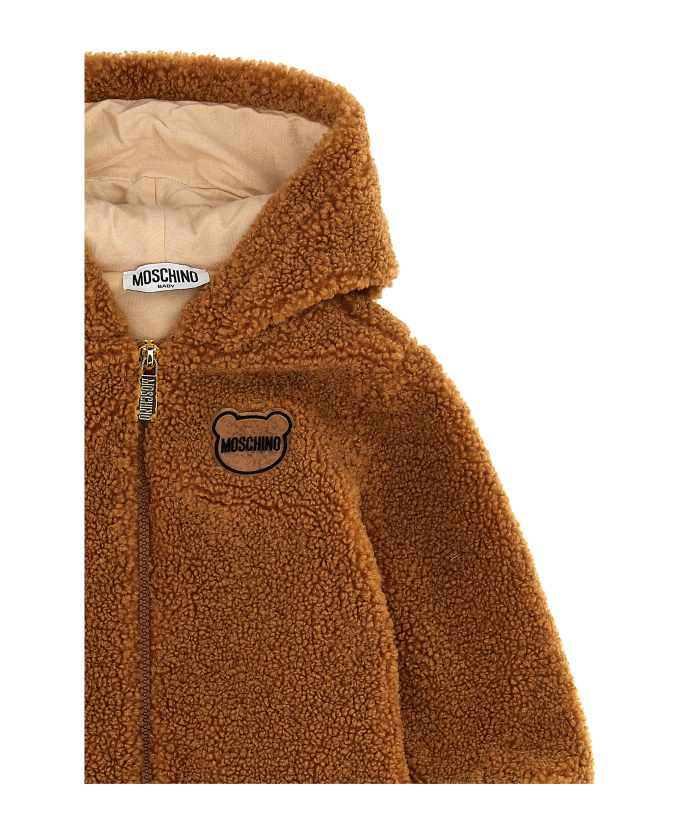 Moschino Teddy Hooded Jumpsuit - Brown