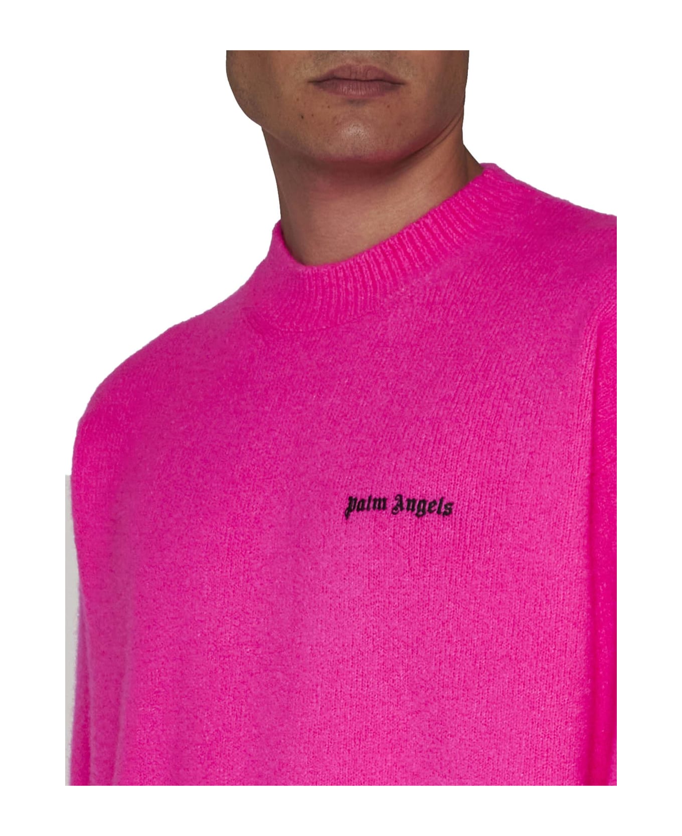 Palm Angels Logo Sweater - Pink