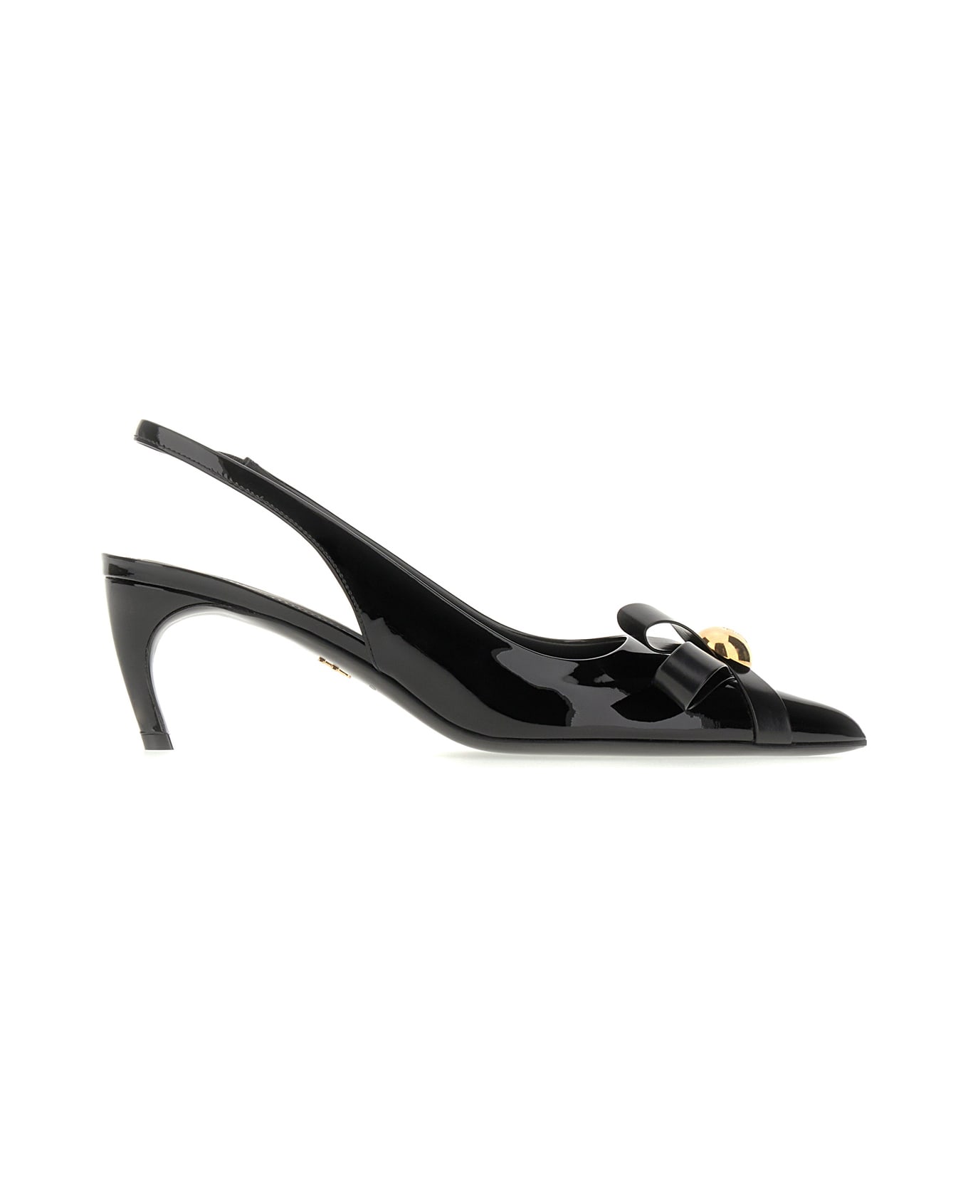 Ferragamo Black Leather Pumps - Nero