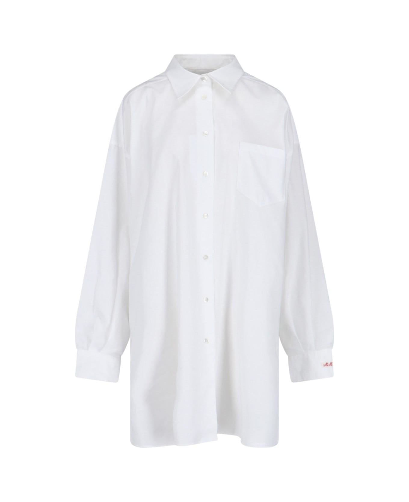 Maison Margiela Mini Chemisier Dress - White
