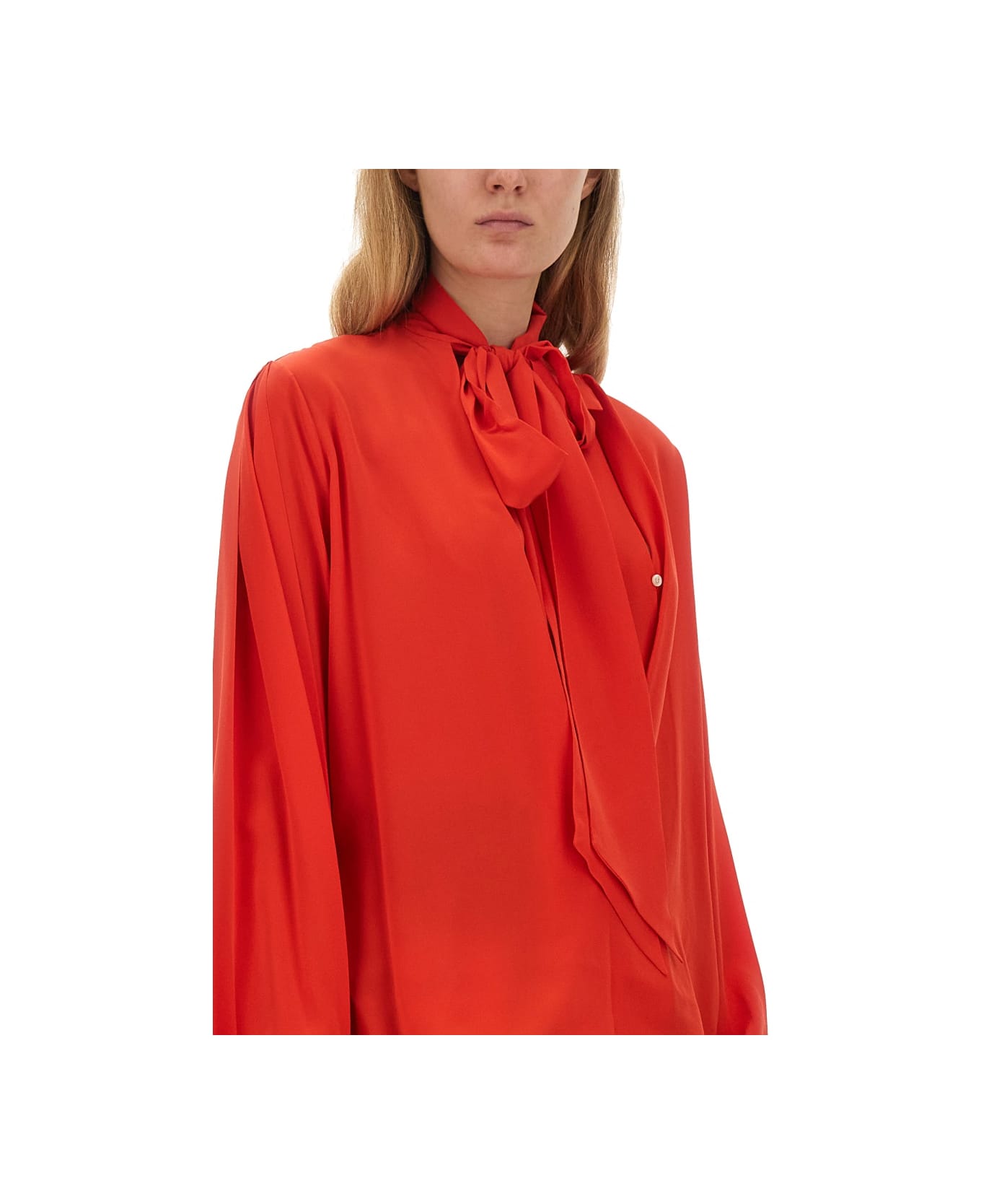Victoria Beckham Blouse With Bow - RED