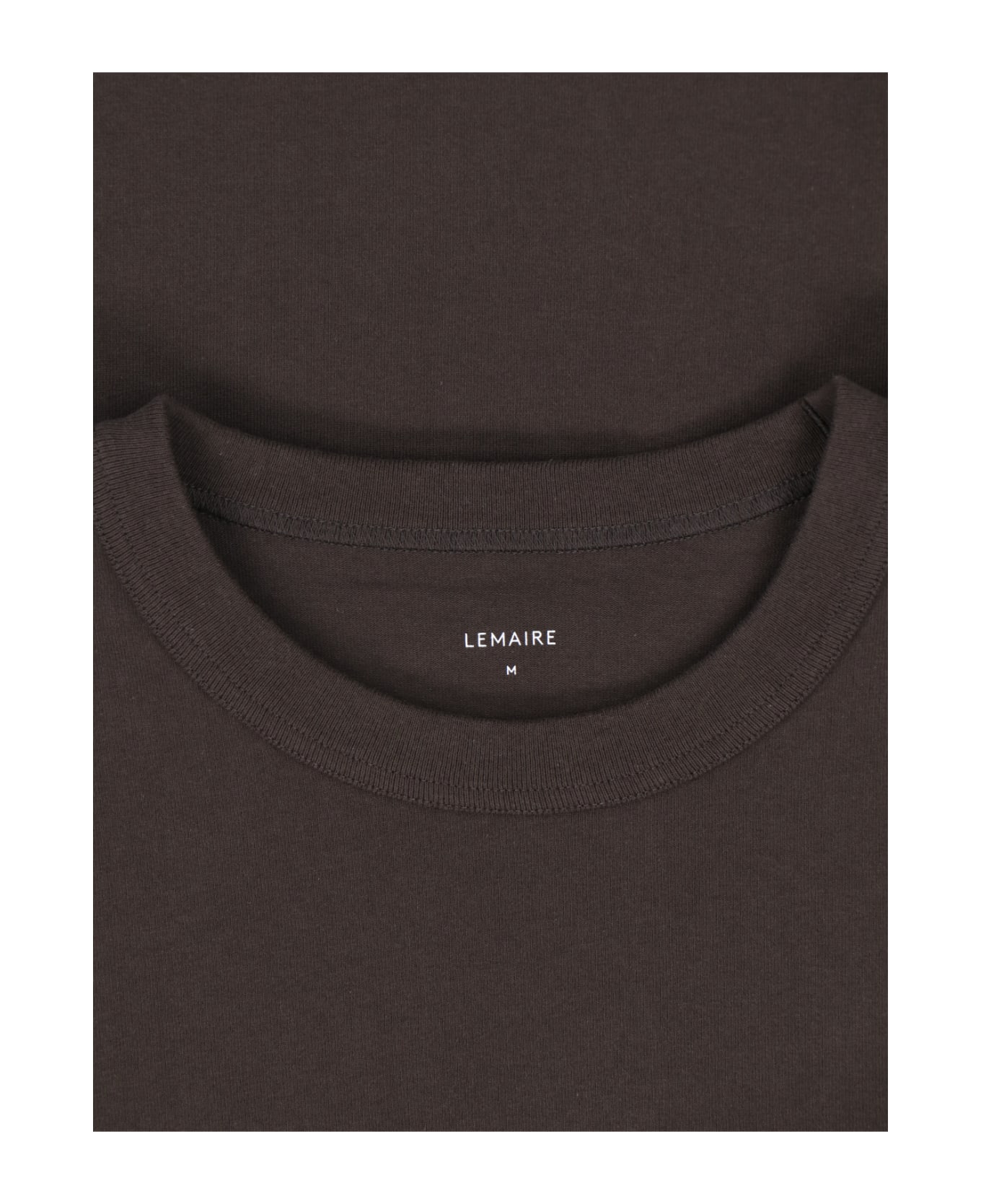 Lemaire T-shirt With Pocket - Brown