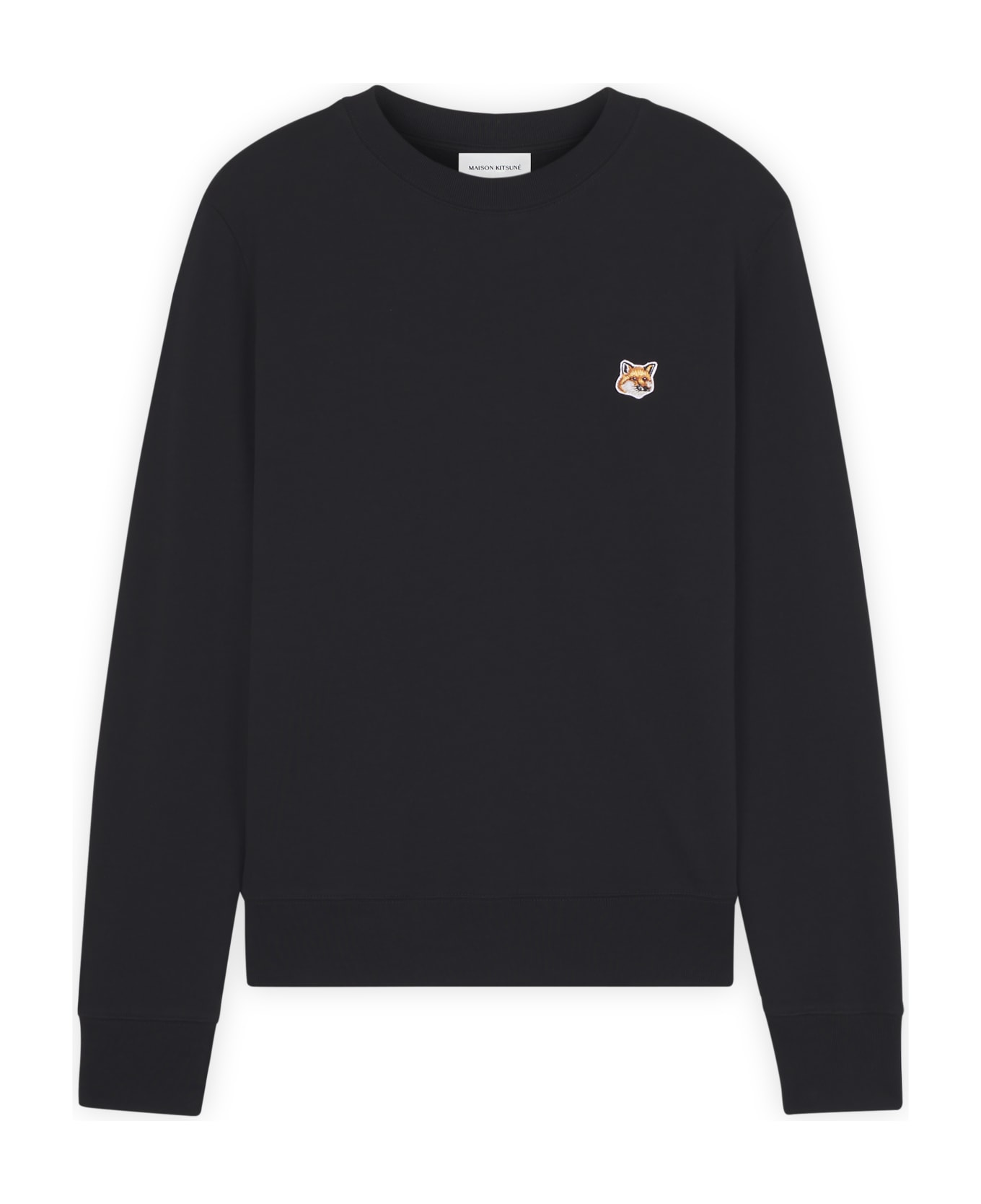 Maison Kitsuné Fox Head Patch Regular Sweatshirt - Black