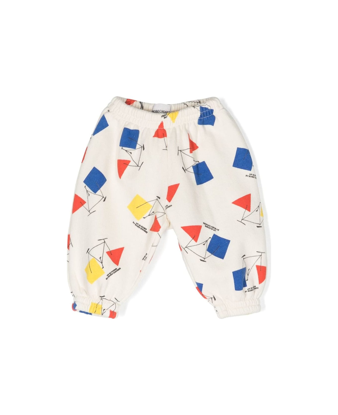Bobo Choses Baby Crazy Bicy All Over Jogging Pants - White ボトムス