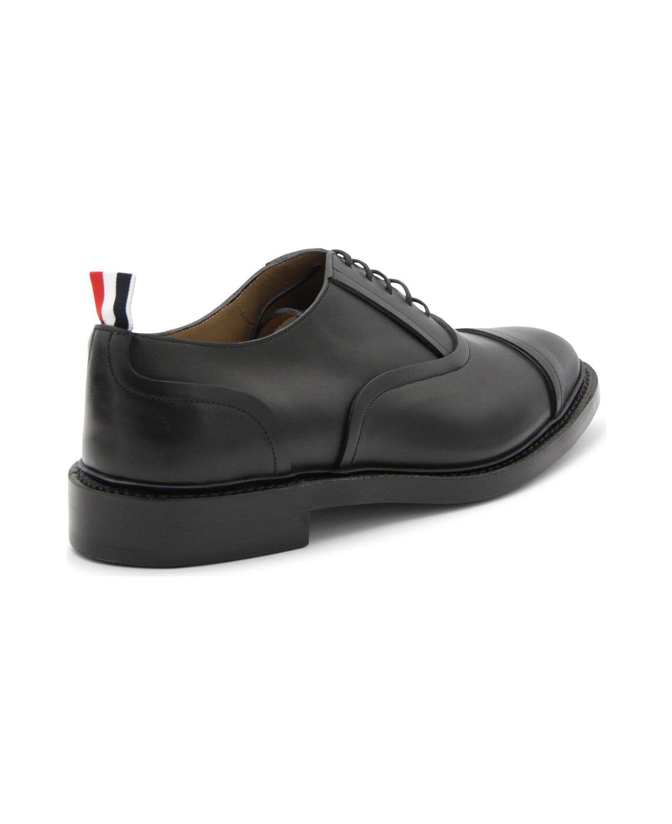 Thom Browne Lace-up Loafers - Black ローファー＆デッキシューズ