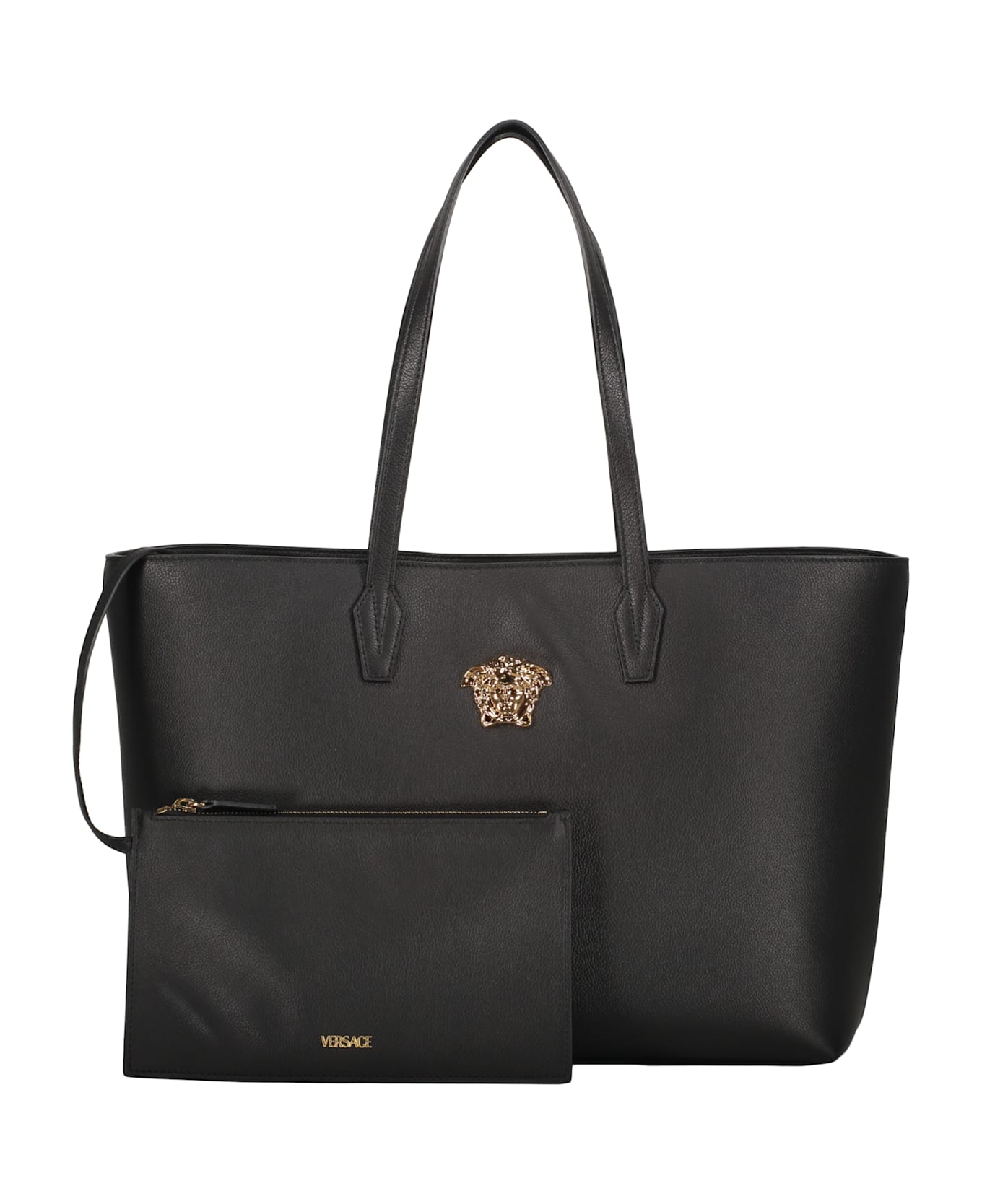 Versace Leather Tote - black