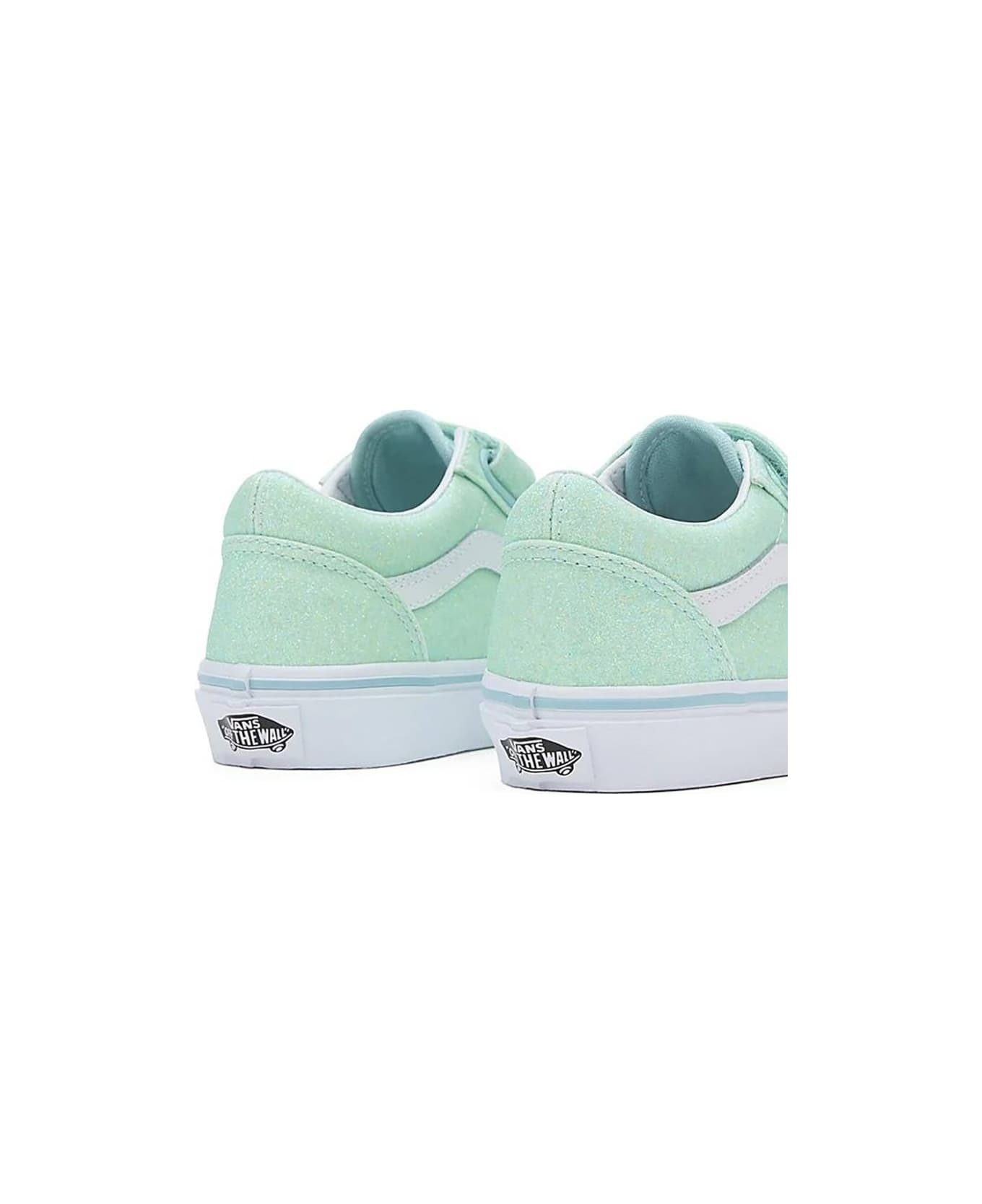 Vans Uy Old Skool V Glitter Pastel Blue - BABY BLUE