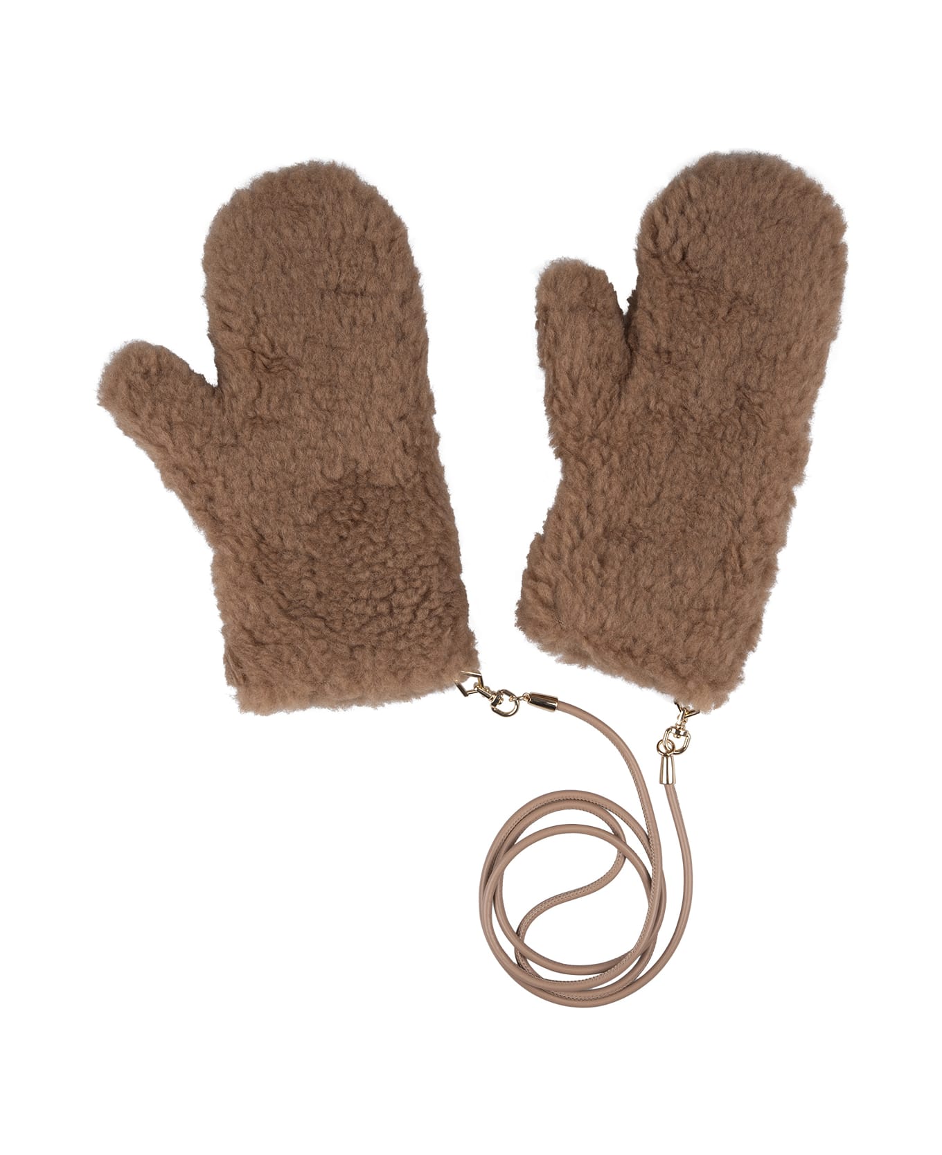 Max Mara Camel Ombrat2 Gloves - Brown