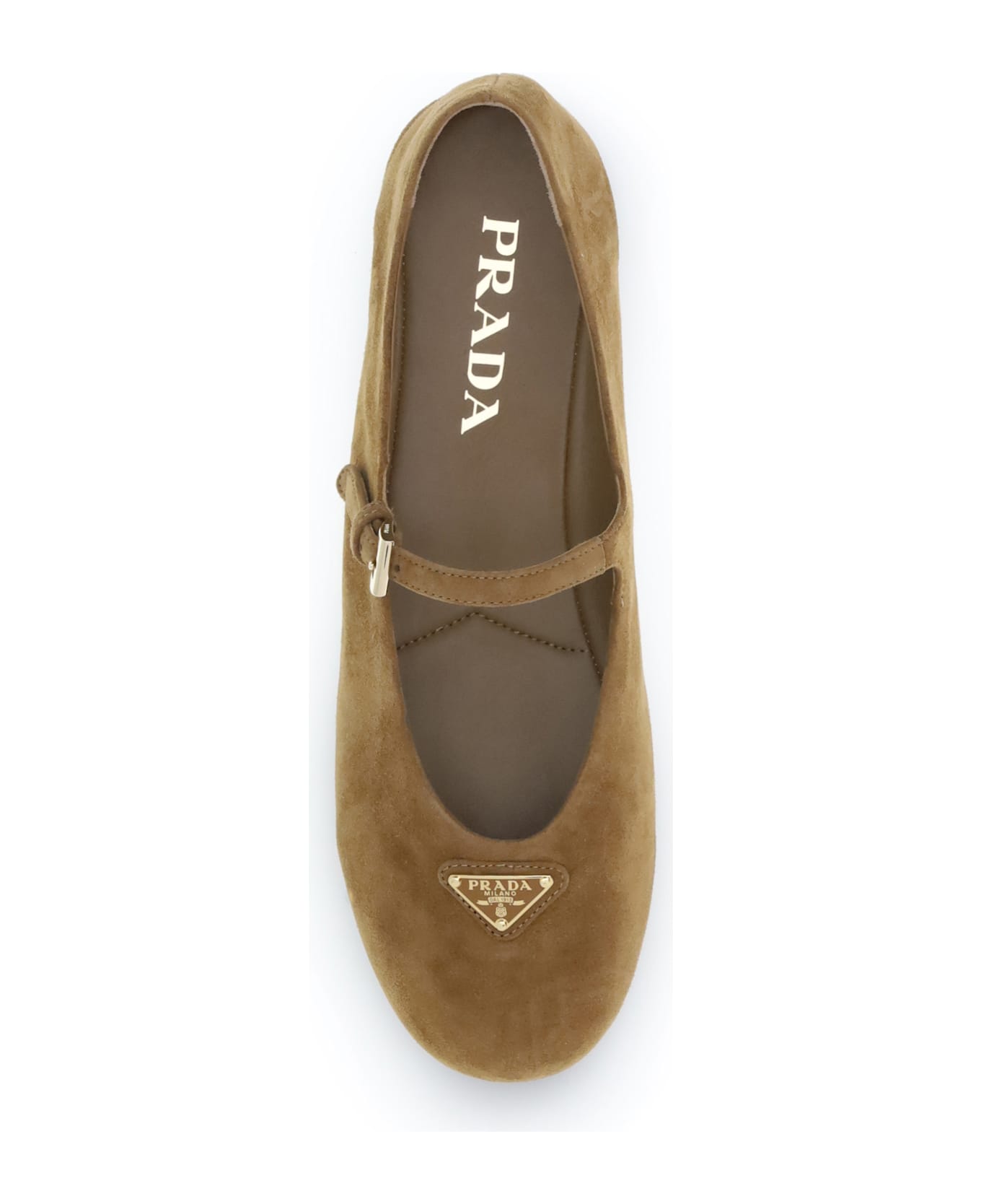 Prada Suede Leather Ballerinas