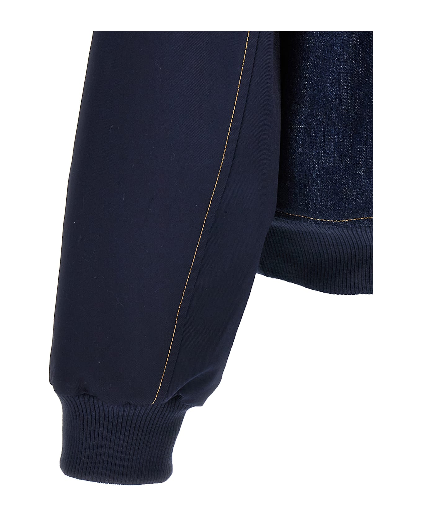 Wales Bonner 
the Echo Denim Varsity
 Jacket - Blue