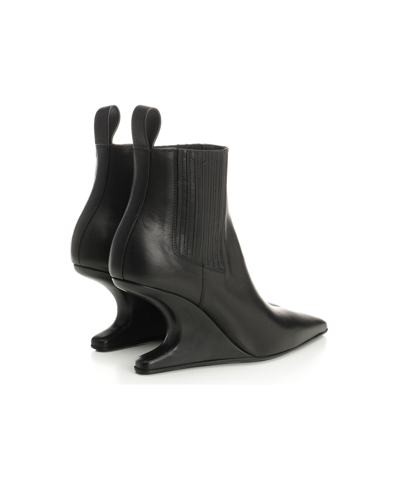 Rick Owens Sharp Ankle Boots - Black