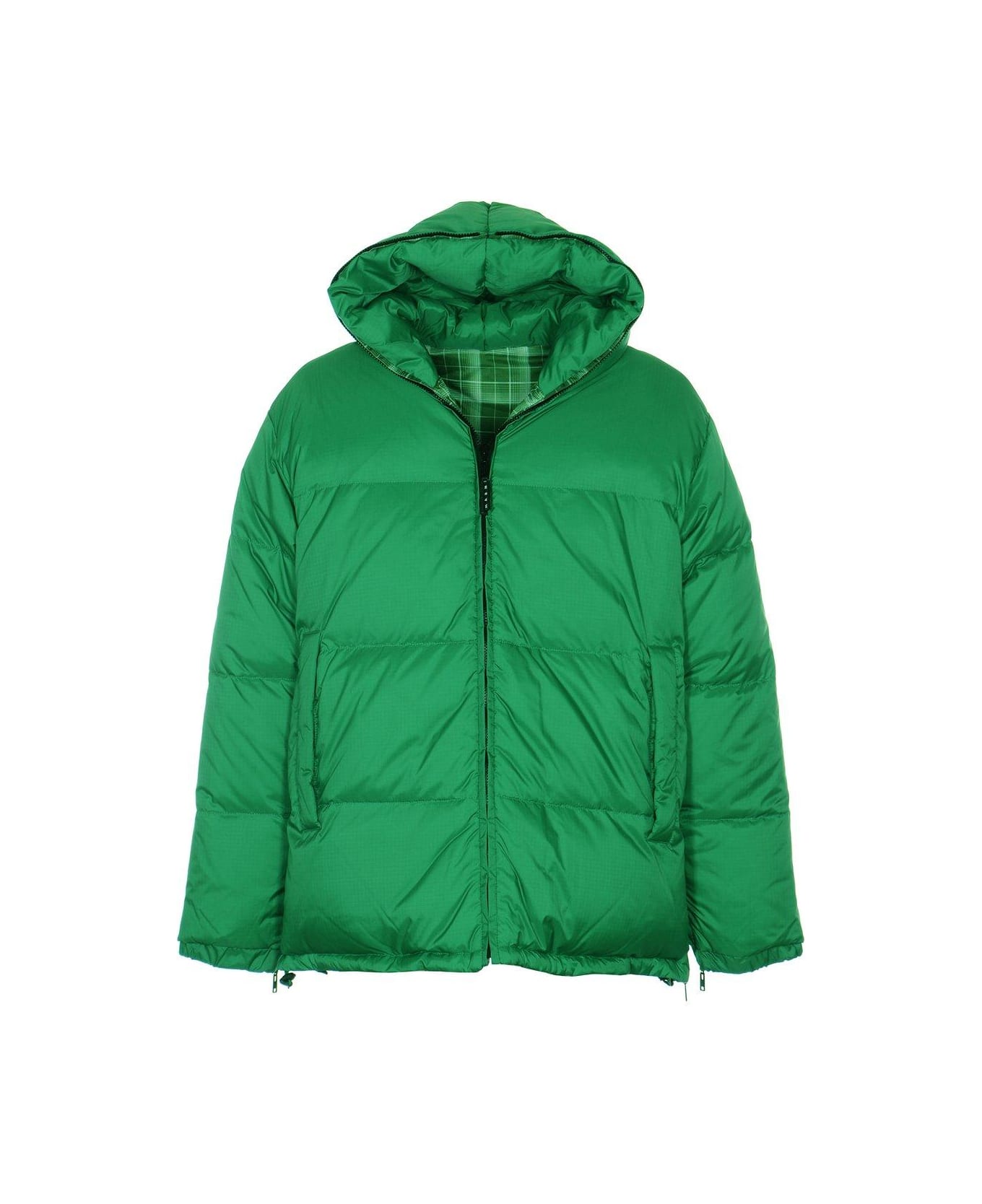 Marni Reversible Hooded Coat - Green