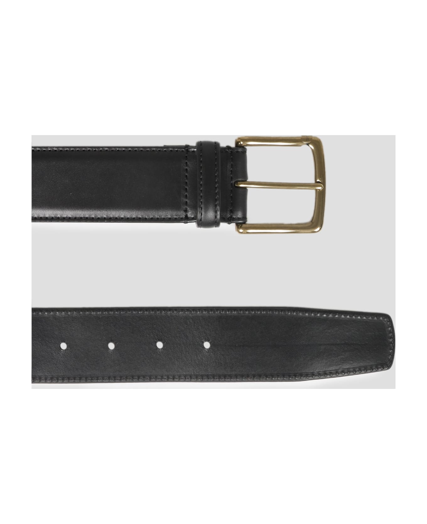 Officine Creative Strio Leather Belt - Black