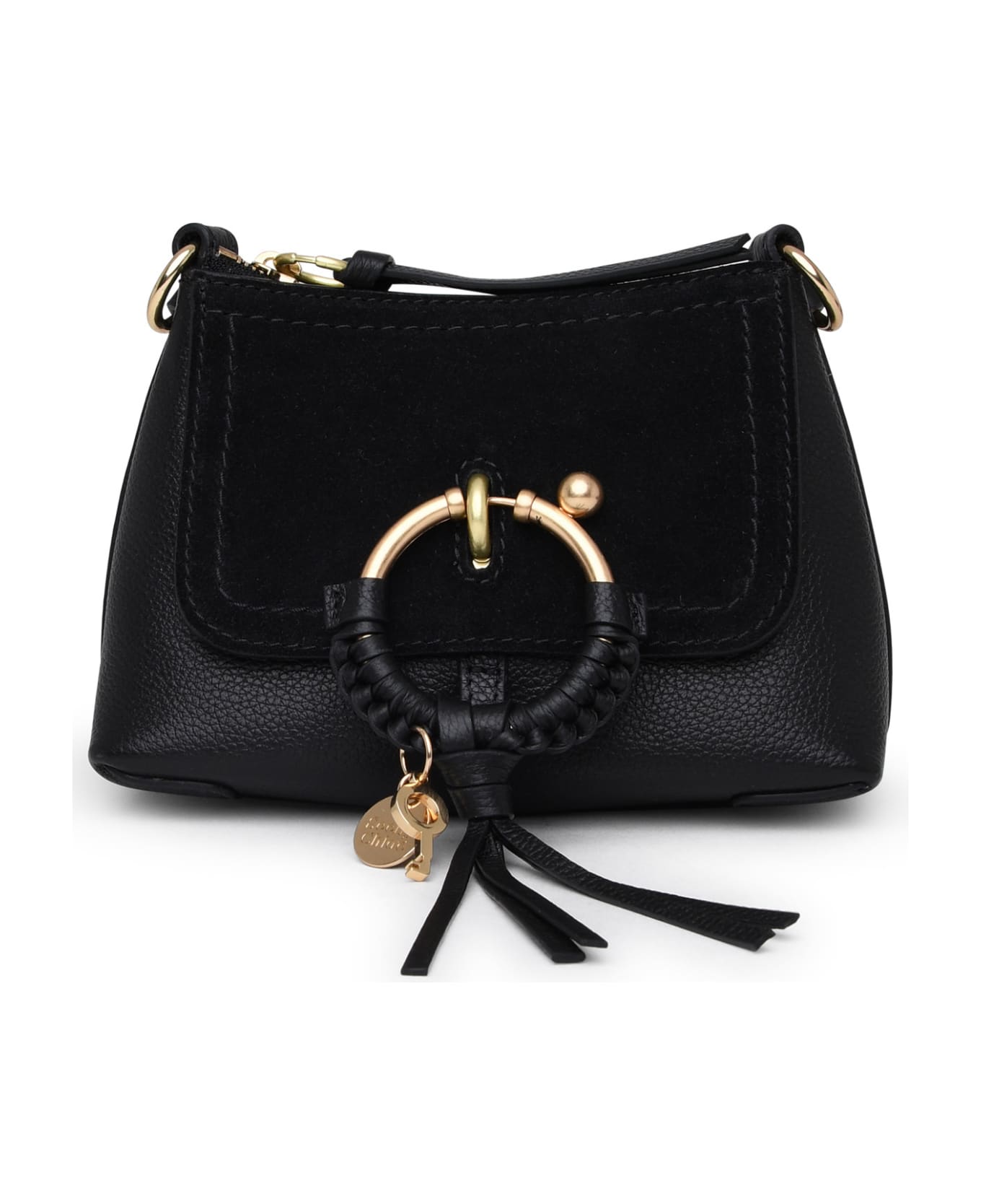 See by Chloé Joan Mini Black Leather Crossbody Bag - Black ショルダーバッグ